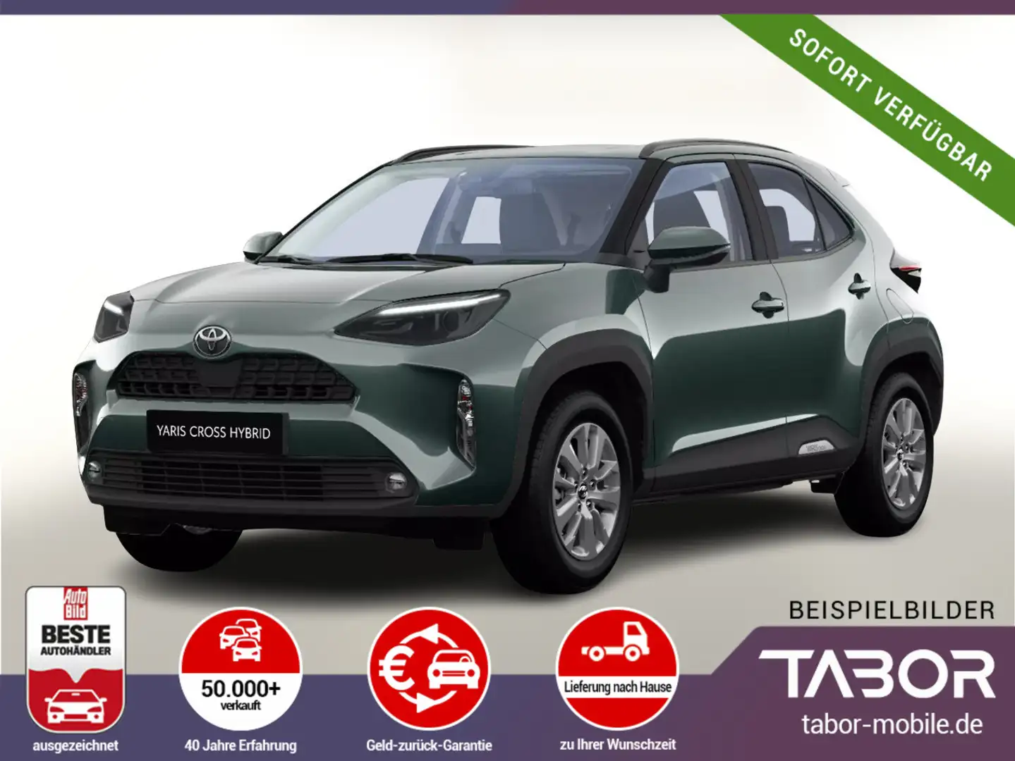 Toyota Yaris Cross 1.5 HEV 116 CVT Kam Sitzheizung ACC Groen - 1