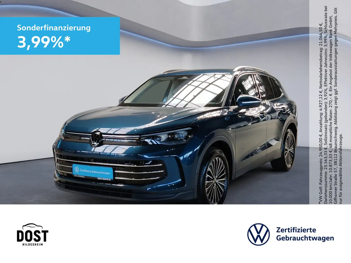 Volkswagen Tiguan 2.0 TDI Elegance DSG AHK+NAVI+SHZ+MATRIX LED Azul - 1