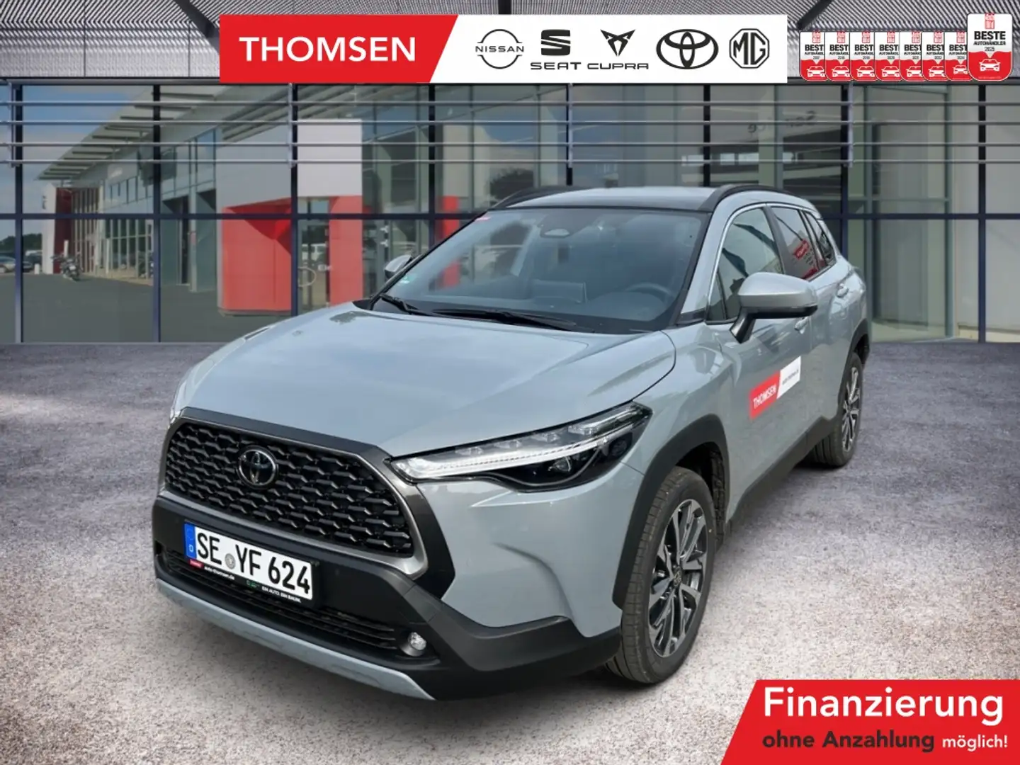 Toyota Corolla Cross 2.0 Hybrid D FWD Team Deutschland Grau - 1
