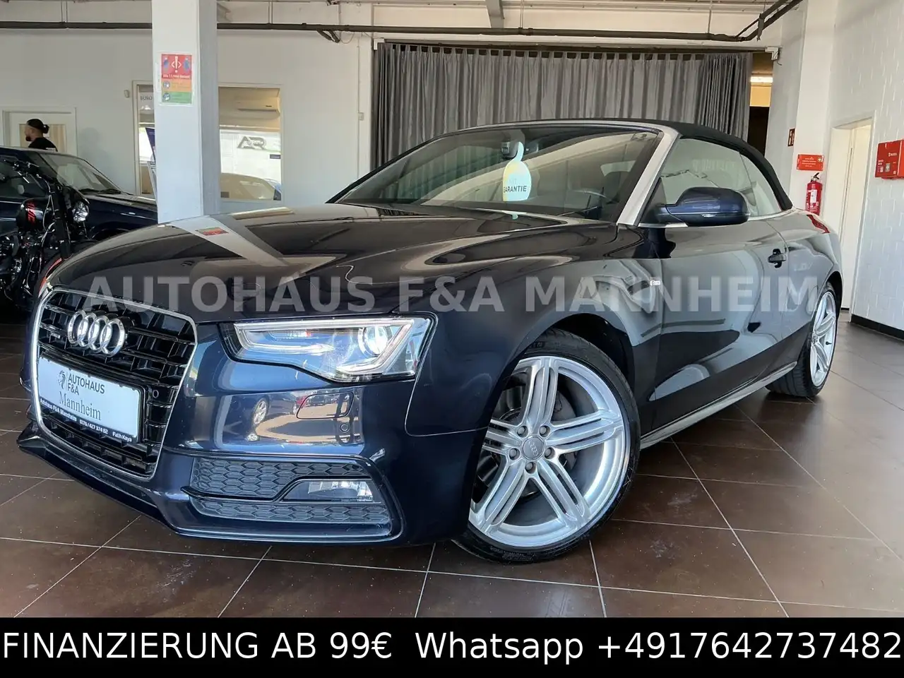2013 Audi A5 Cabriolet 3.0 TDI quattro 3xS LINE 1HAND SHZ, photograph 2