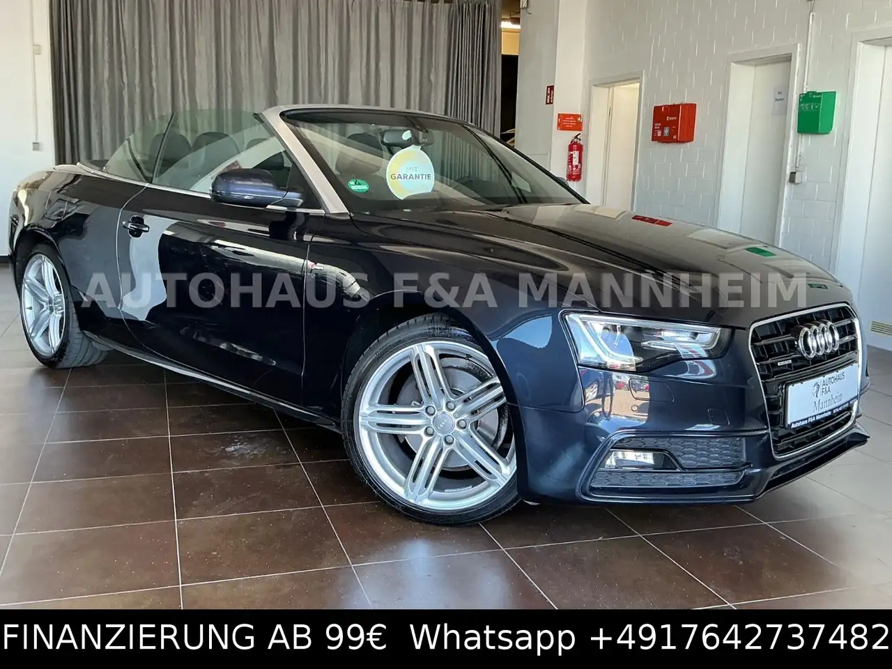 2013 Audi A5 Cabriolet 3.0 TDI quattro 3xS LINE 1HAND SHZ, photograph 3