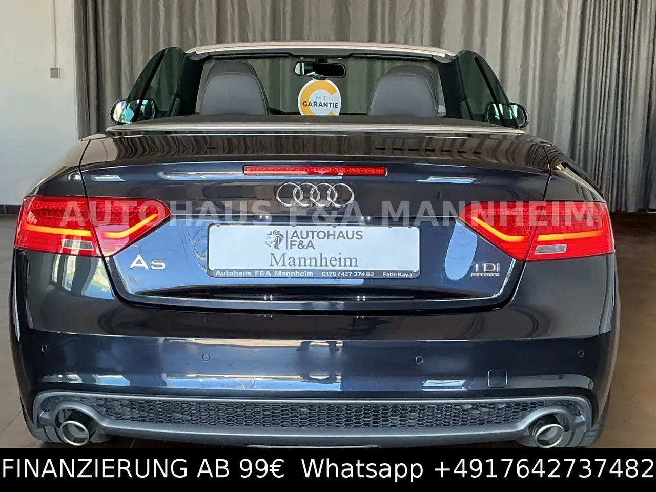 2013 Audi A5 Cabriolet 3.0 TDI quattro 3xS LINE 1HAND SHZ, photograph 7