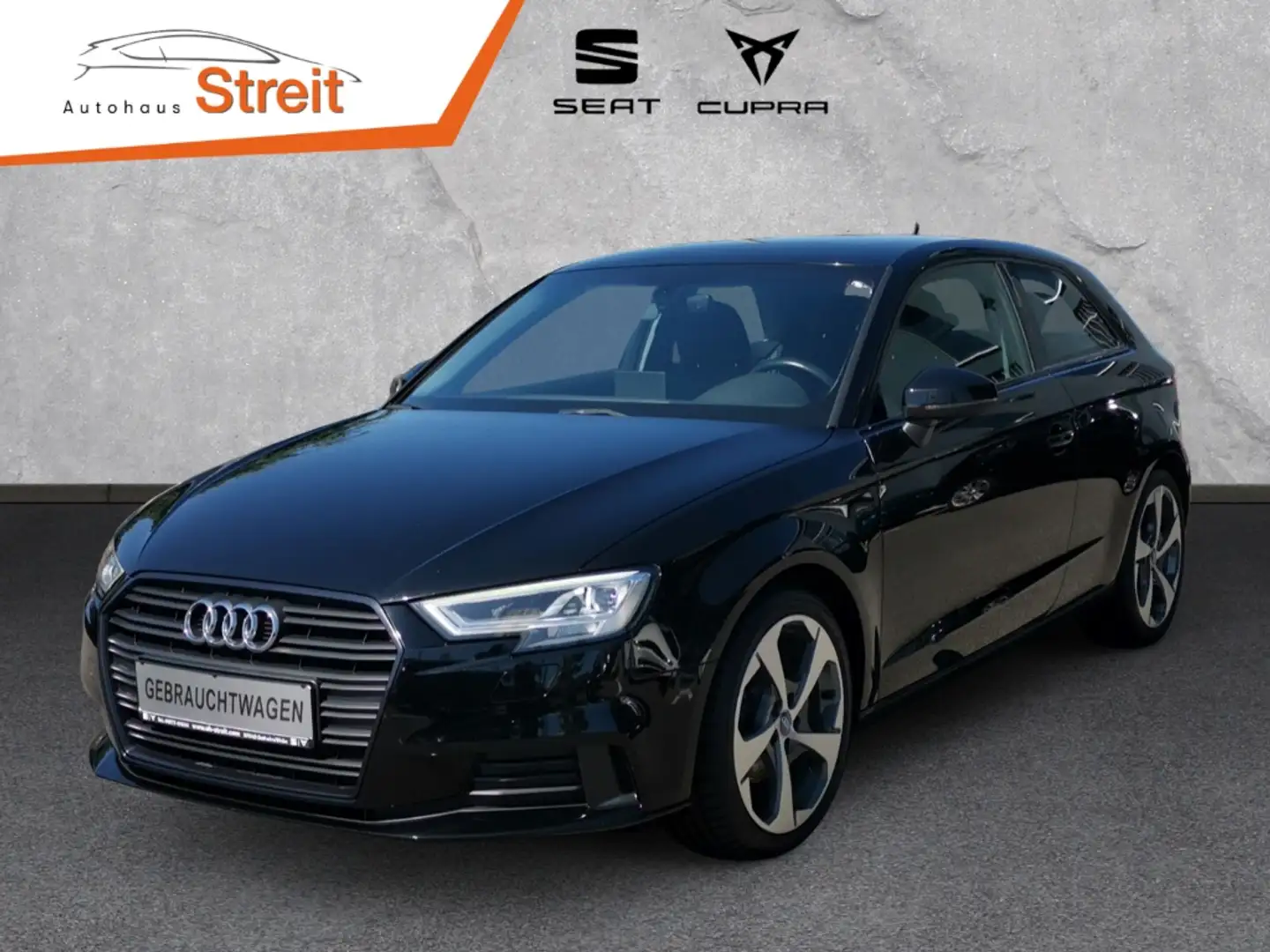 Audi A3 Sport 2.0 TDI 150PS 6-Gang StandHZG Navi Soundsyst Noir - 1