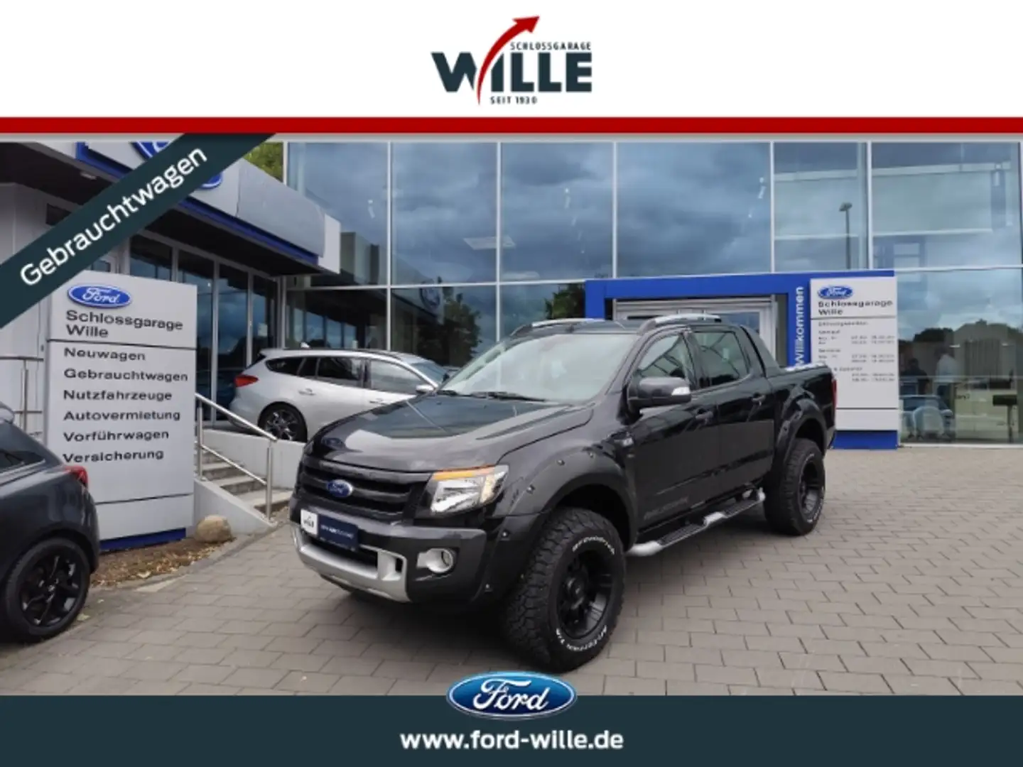 Ford Ranger Wildtrak DK 4x4 3,2l Standheizung AHK Off-Road-Pak Zwart - 1