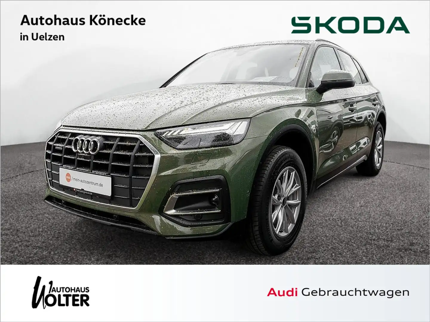 Audi Q5 50 TDI quattro AHK 360° Kamera Matrix Navi Grün - 1