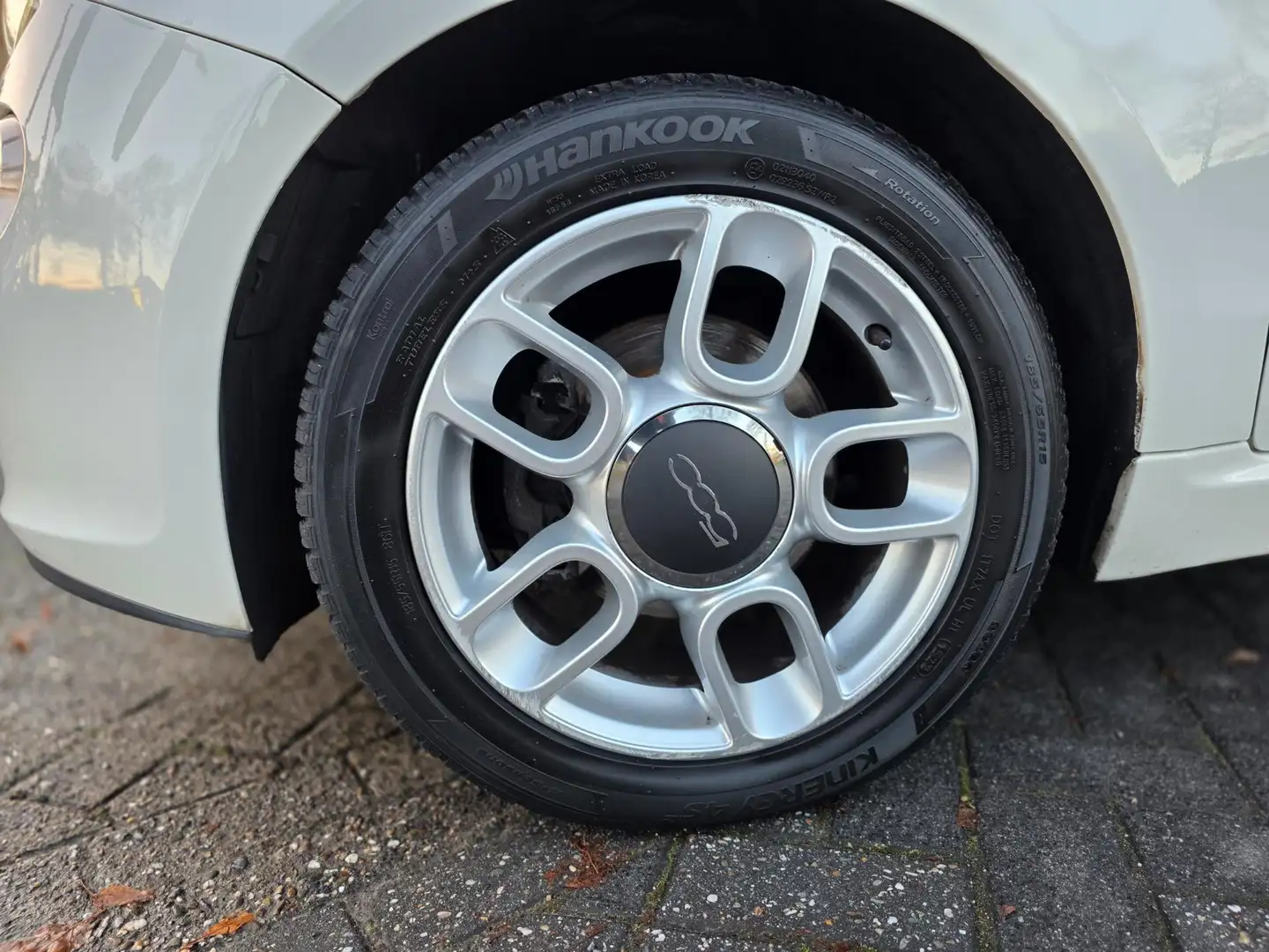 Fiat 500C 0.9 TwinAir Lounge |LEDER|Xenon|Automaat| Blanc - 2