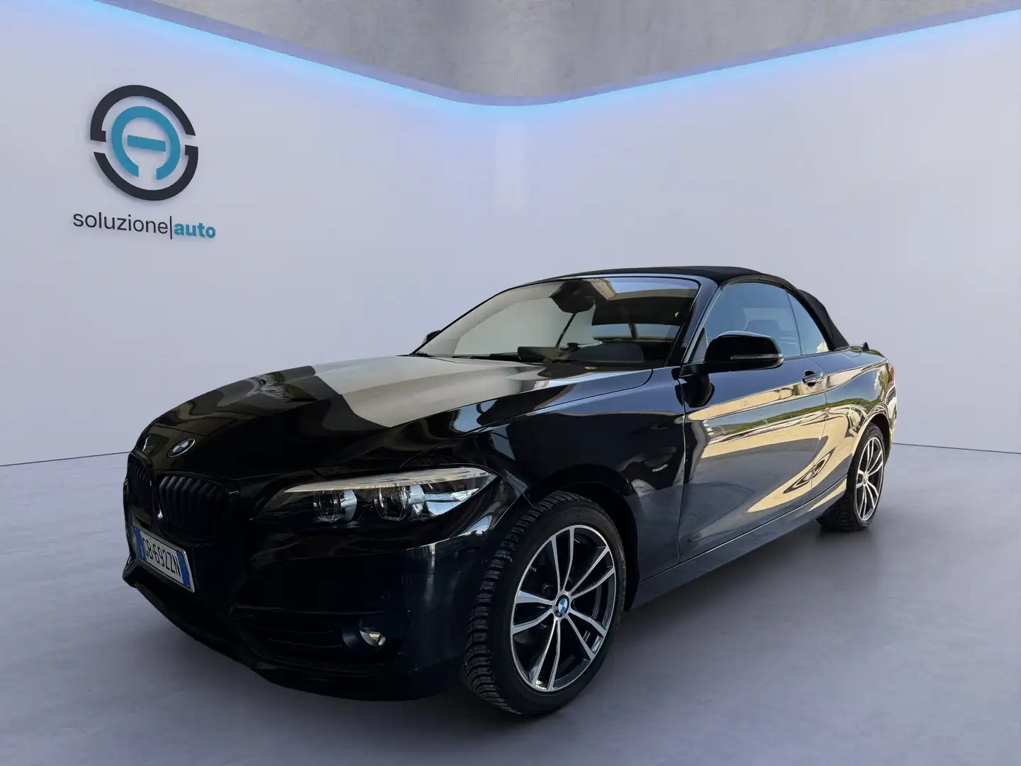 BMW 218 218d Cabrio Advantage auto my19 Noir - 1