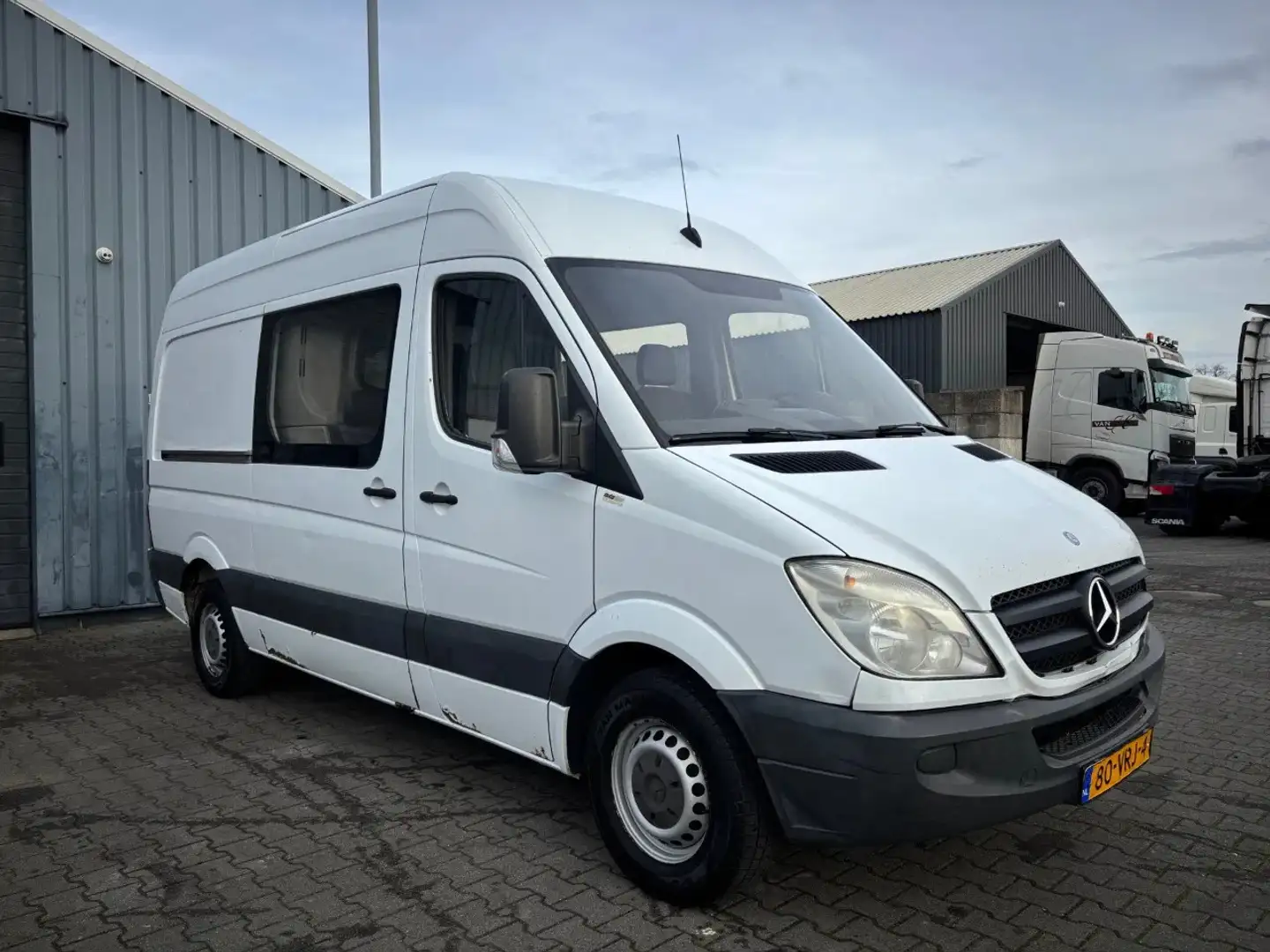 Mercedes-Benz Sprinter 311 CDI L2 H2 Dubbel Cabine Airco AHK Wit - 2