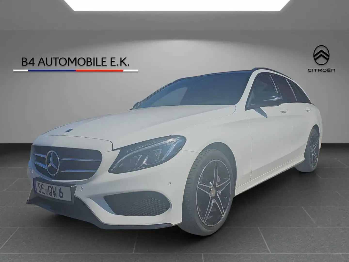 Mercedes-Benz C 220 d T 7G-TRONIC AMG Line Weiß - 1