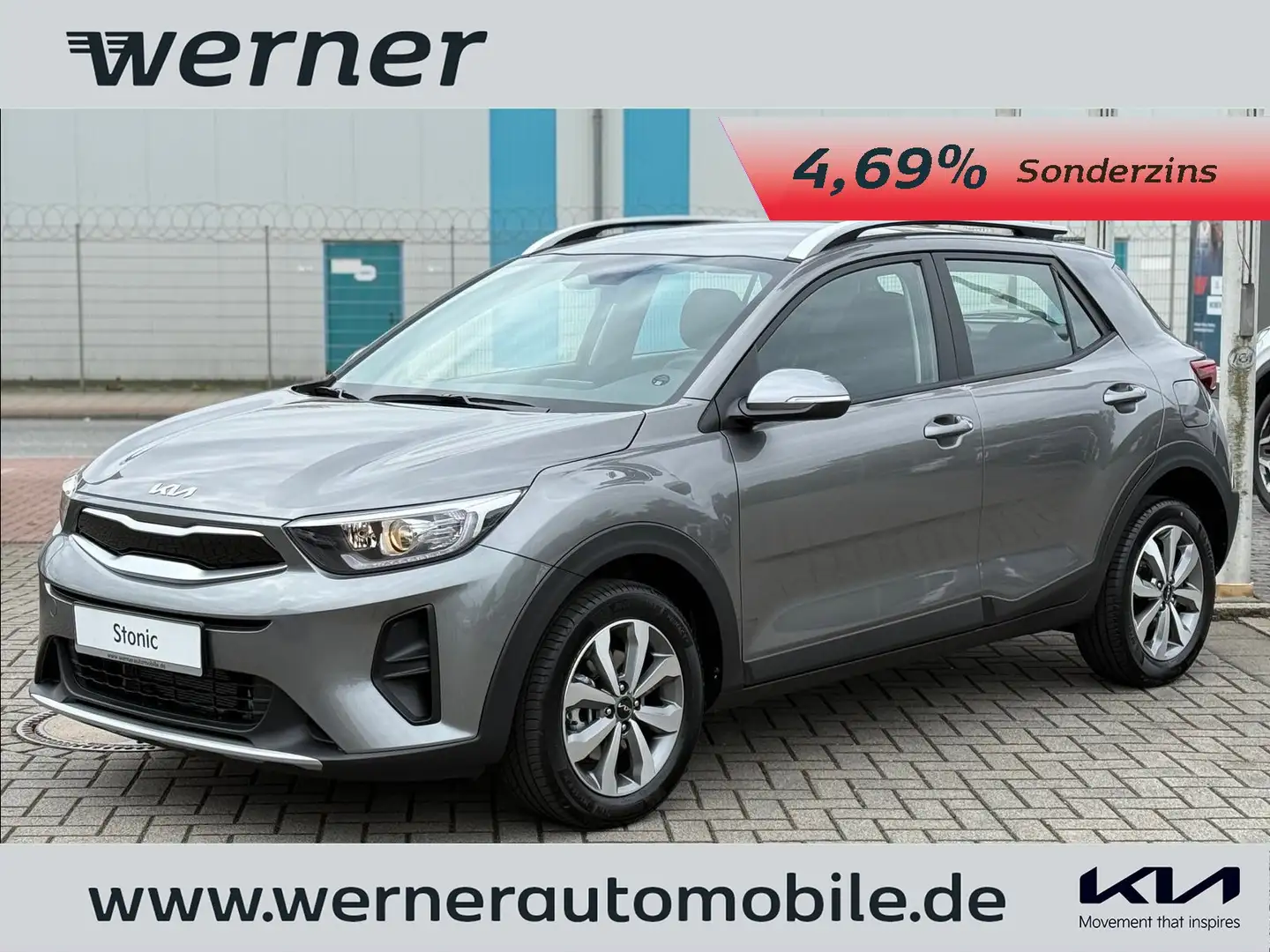 Kia Stonic 1.0 T-GDI Vision DCT Navigation Grijs - 1