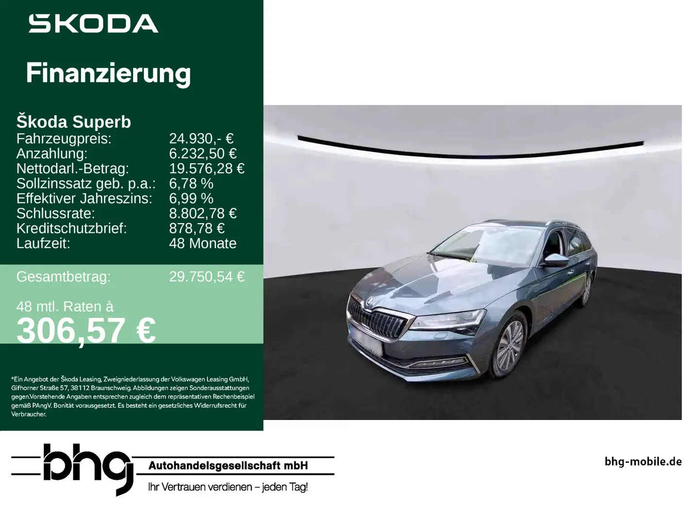 Skoda Superb Combi 1.4 TSI iV DSG Style Gris - 1