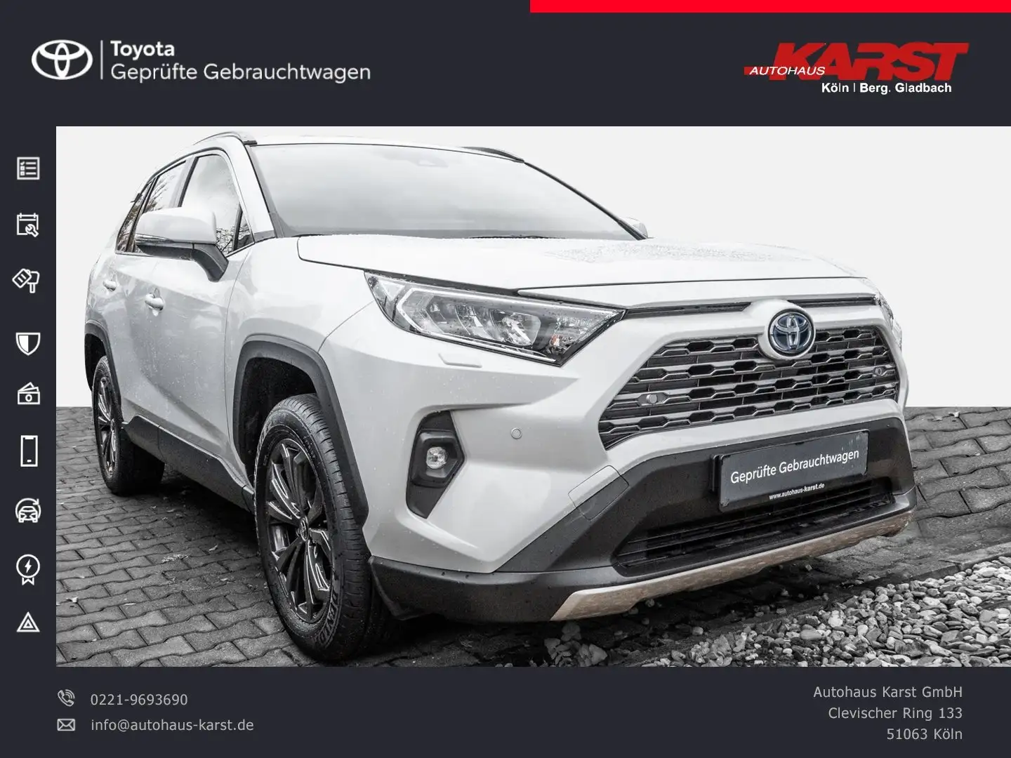 Toyota RAV 4 RAV4 2.5l Hybrid 5-Türer Team D PDC Kamera SHZ Wit - 1