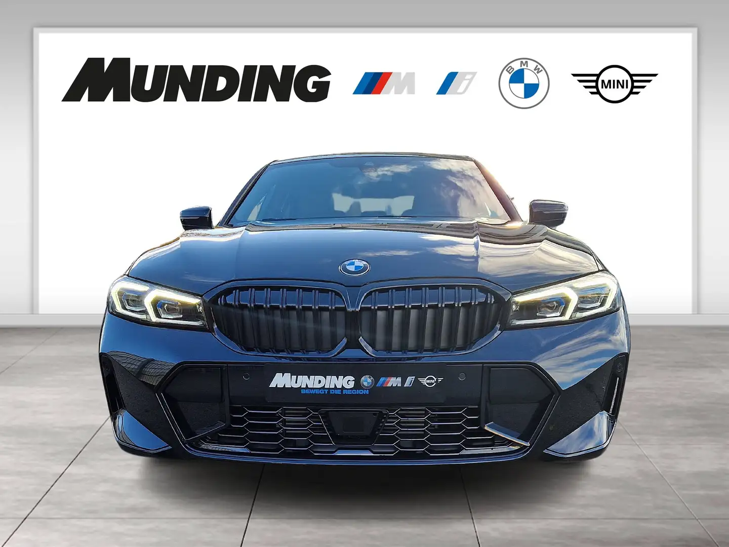 BMW 320 d A M-Sport HiFi|DAB|LED|RFK|Klima|Navi|MFL|PDC Schwarz - 2