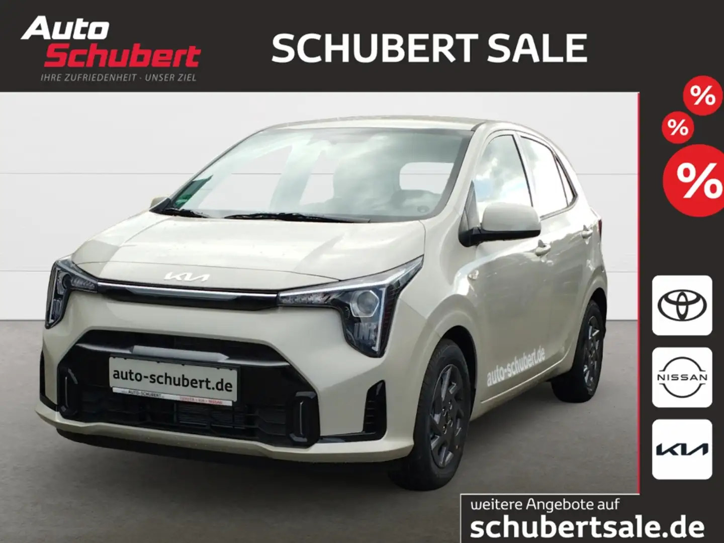 Kia Picanto 1.0 MT Vision Navi Apple CarPlay Android Auto Klim Beige - 1