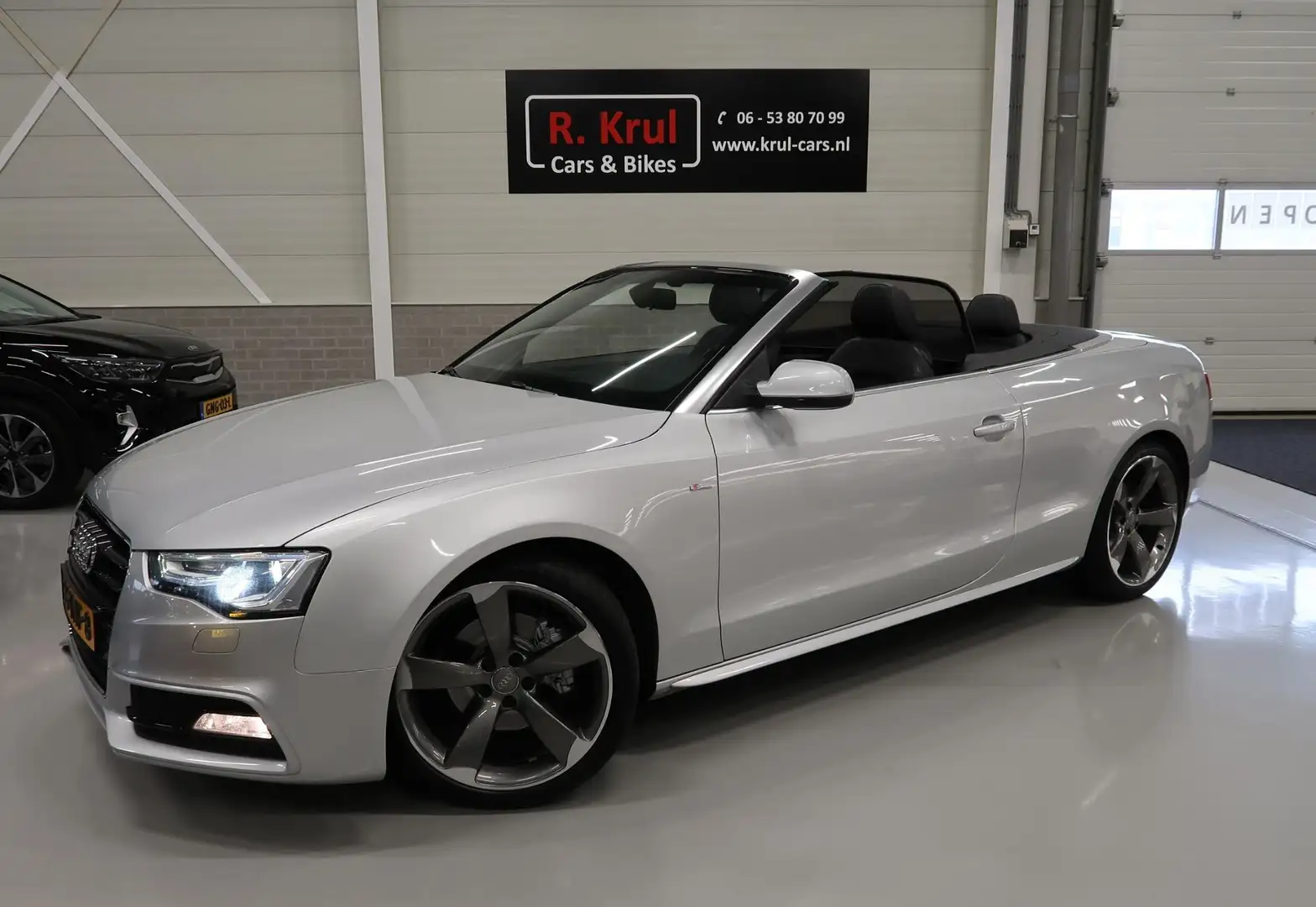 Audi A5 Cabriolet 1.8 TFSI Pro Line S 2x S Line Zwart Leer Gris - 1