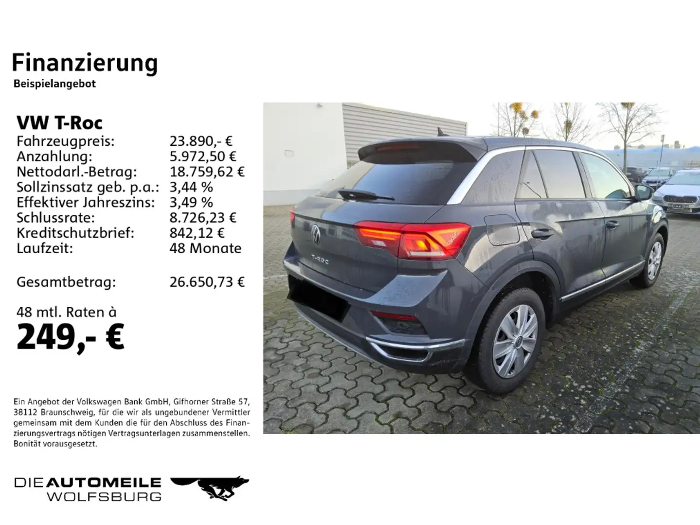Volkswagen T-Roc 1.5 TSI DSG Sport LED/ACC Grau - 2
