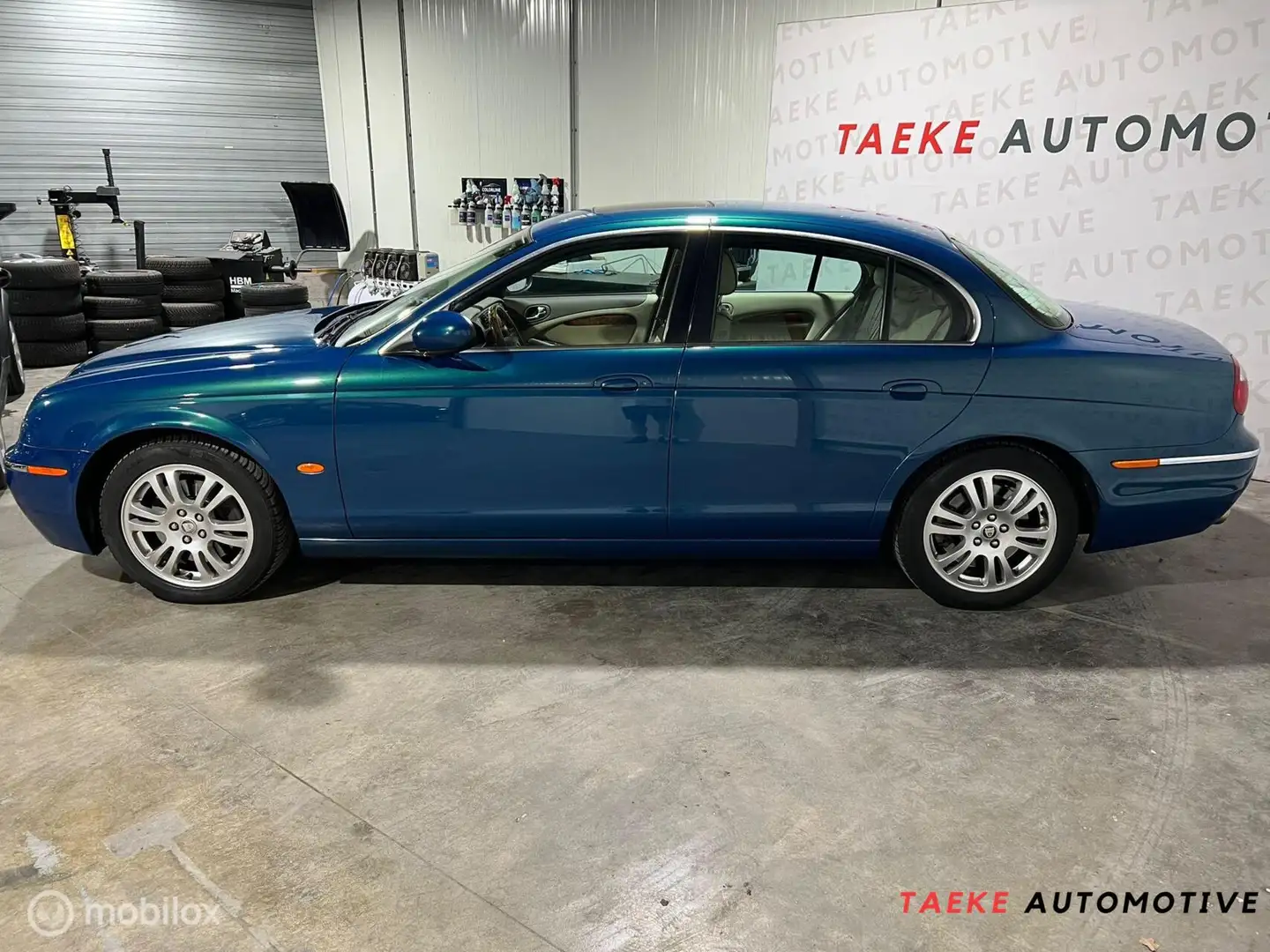 Jaguar S-Type 2.7D V6 Executive AUT/Dakje/Leder/Clima/Cruise Blauw - 2