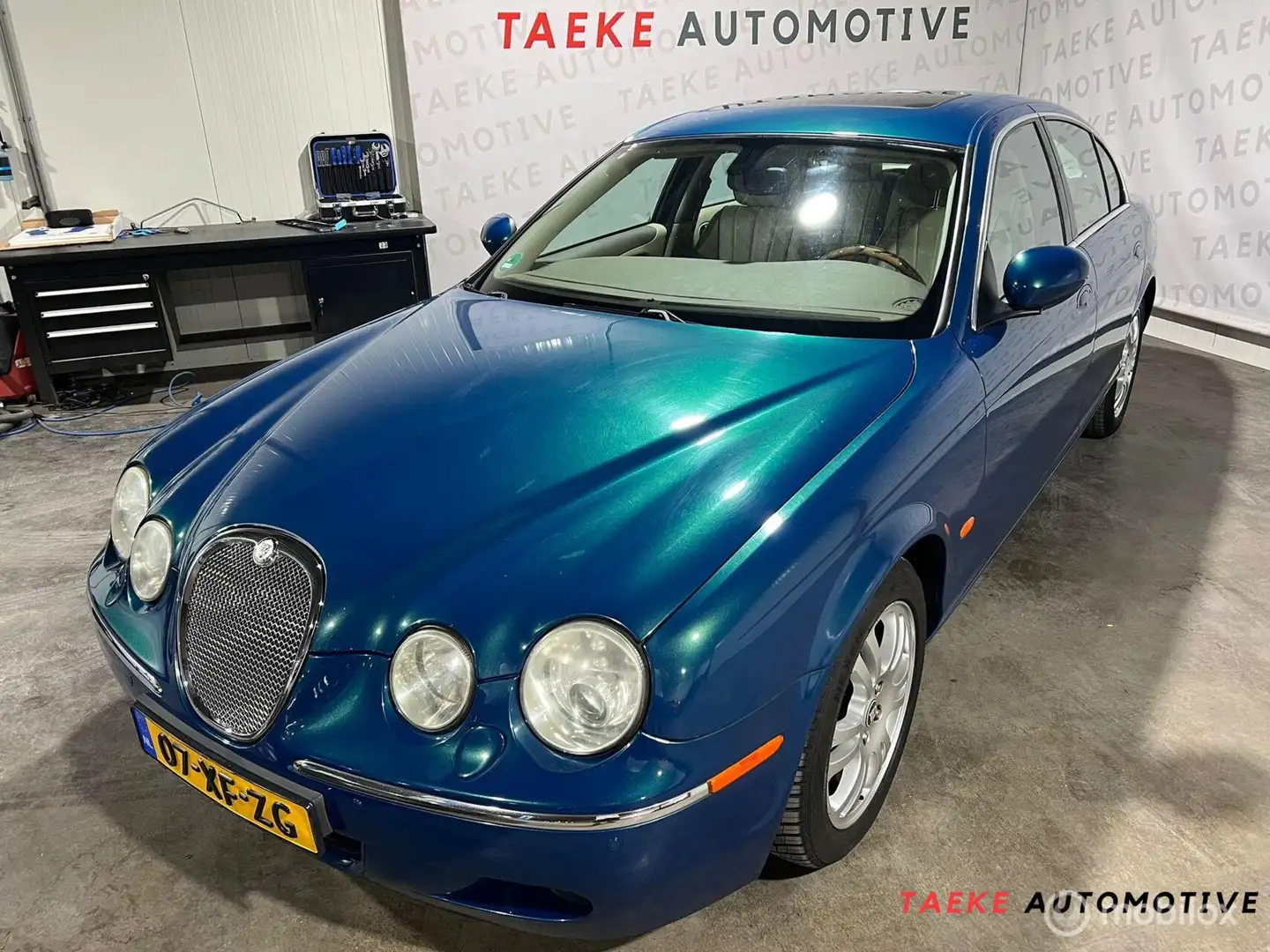 Jaguar S-Type 2.7D V6 Executive AUT/Dakje/Leder/Clima/Cruise Blauw - 1