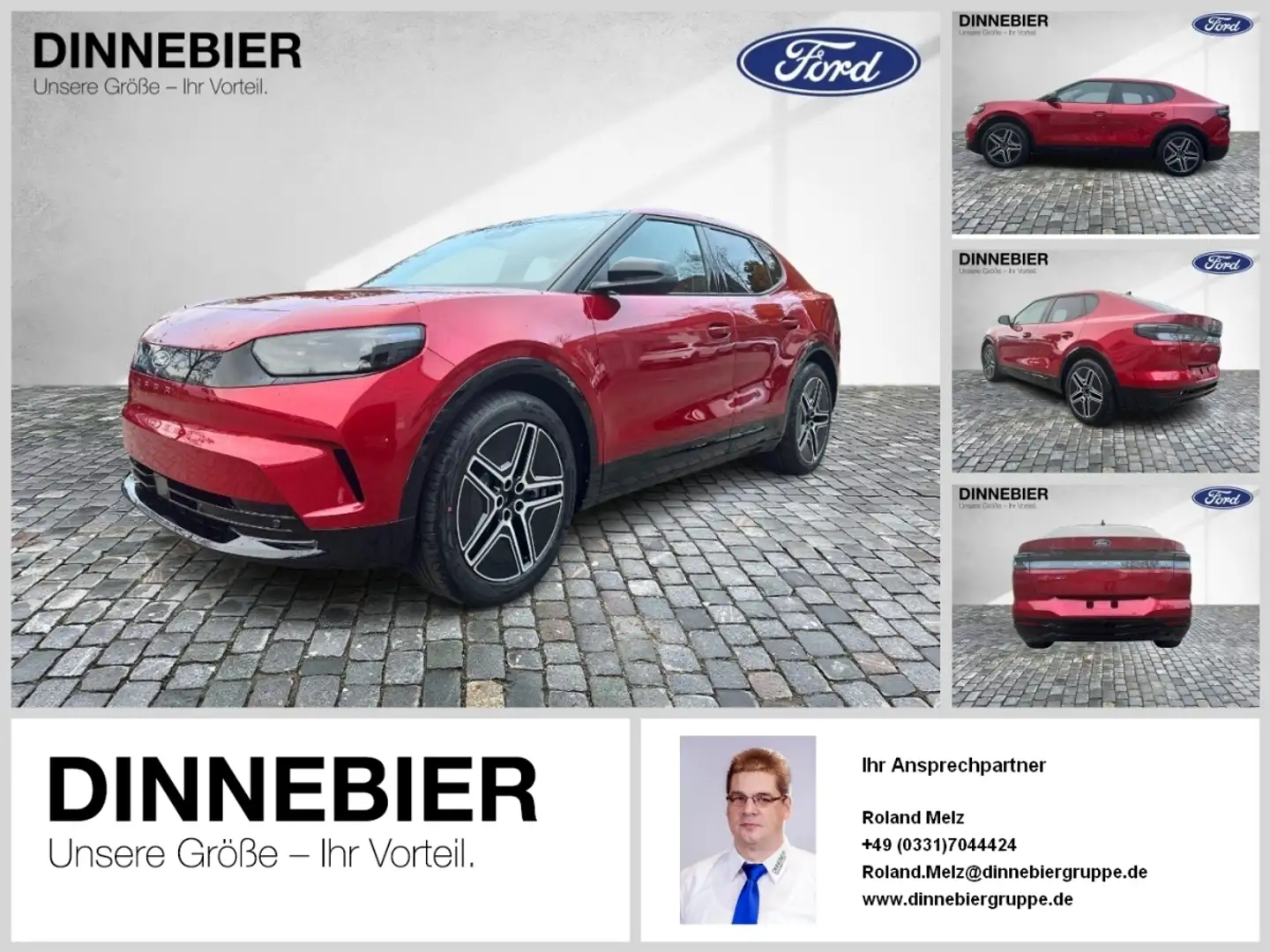 Ford Capri Premium AWD+360°Kamera+LED Matrix+Navi Roşu - 1