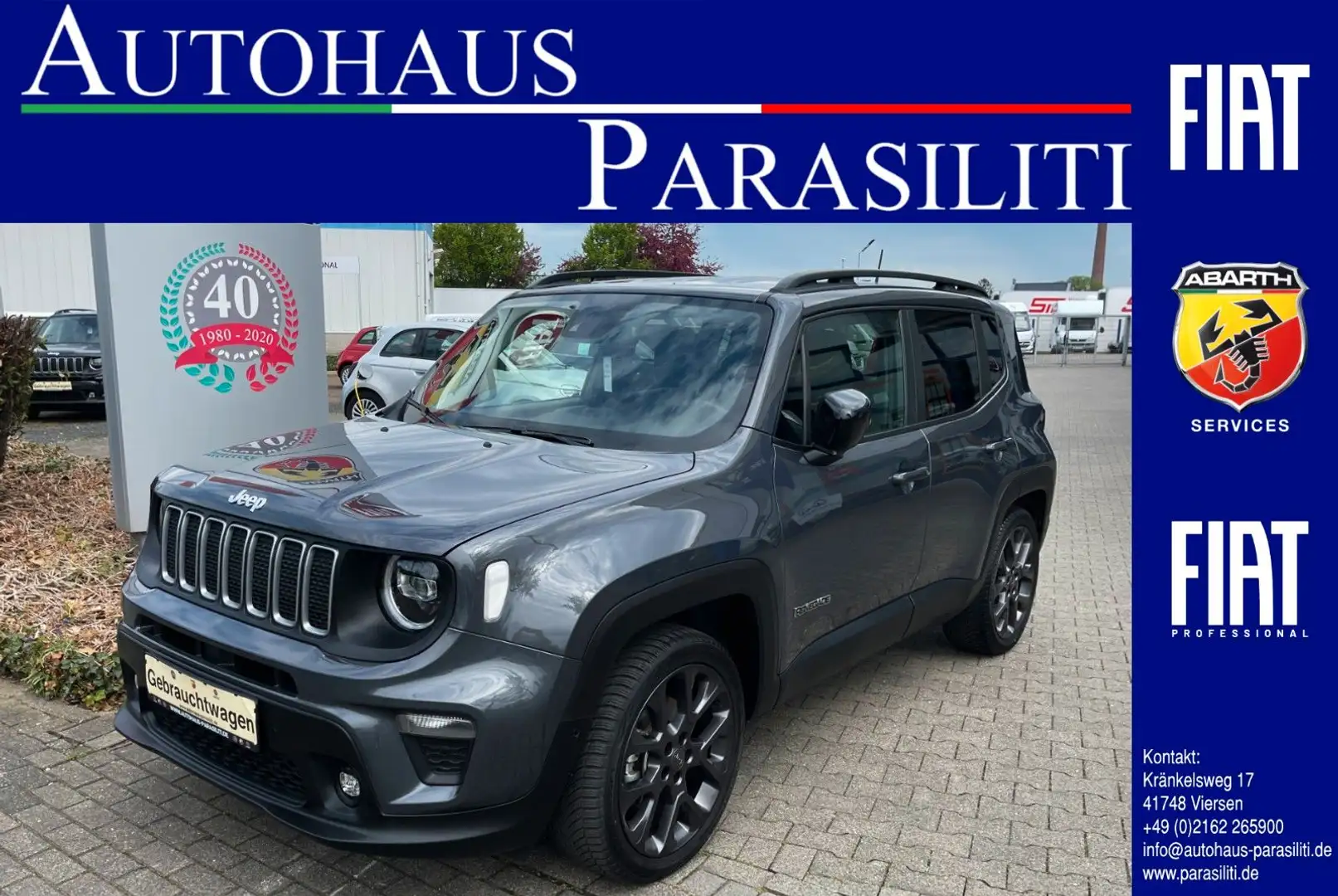 Jeep Renegade Jeep Renegade e-Hybrid S-Edition Automatik Leder Grau - 1