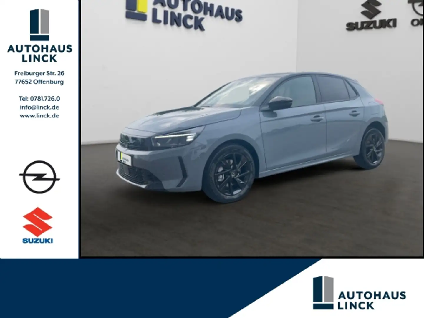 Opel Corsa F GS 1.2 Turbo EU6e Navi+Sitzheizung Grau - 1