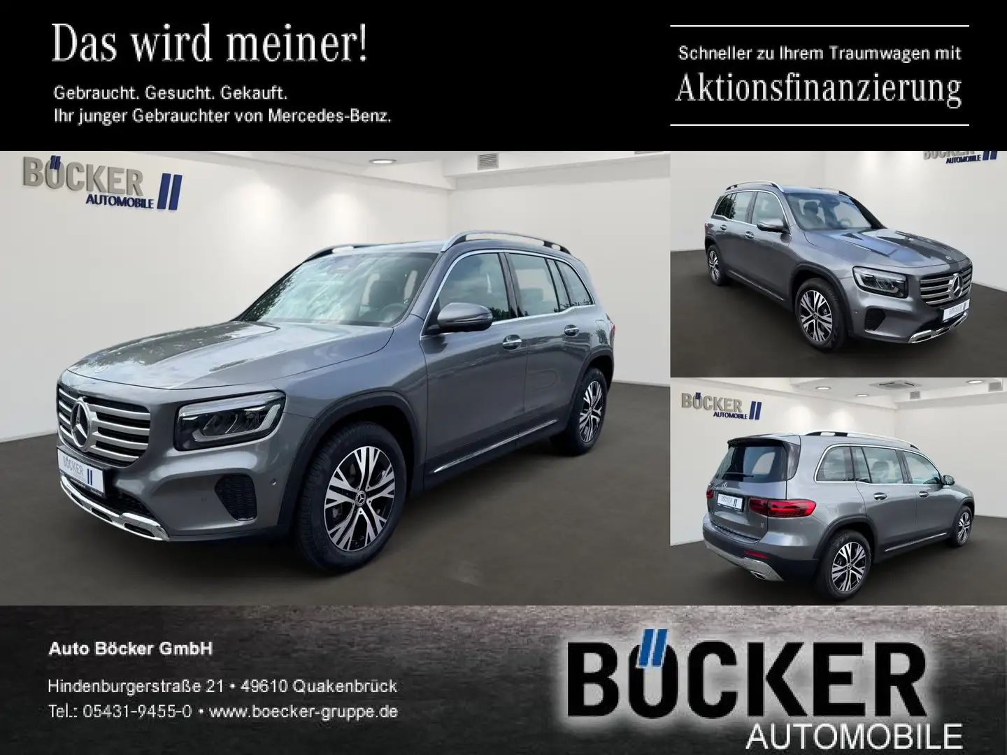 Mercedes-Benz GLB 200 7G-DCT Progressive Advanced+ AHK 360° LED Grau - 1