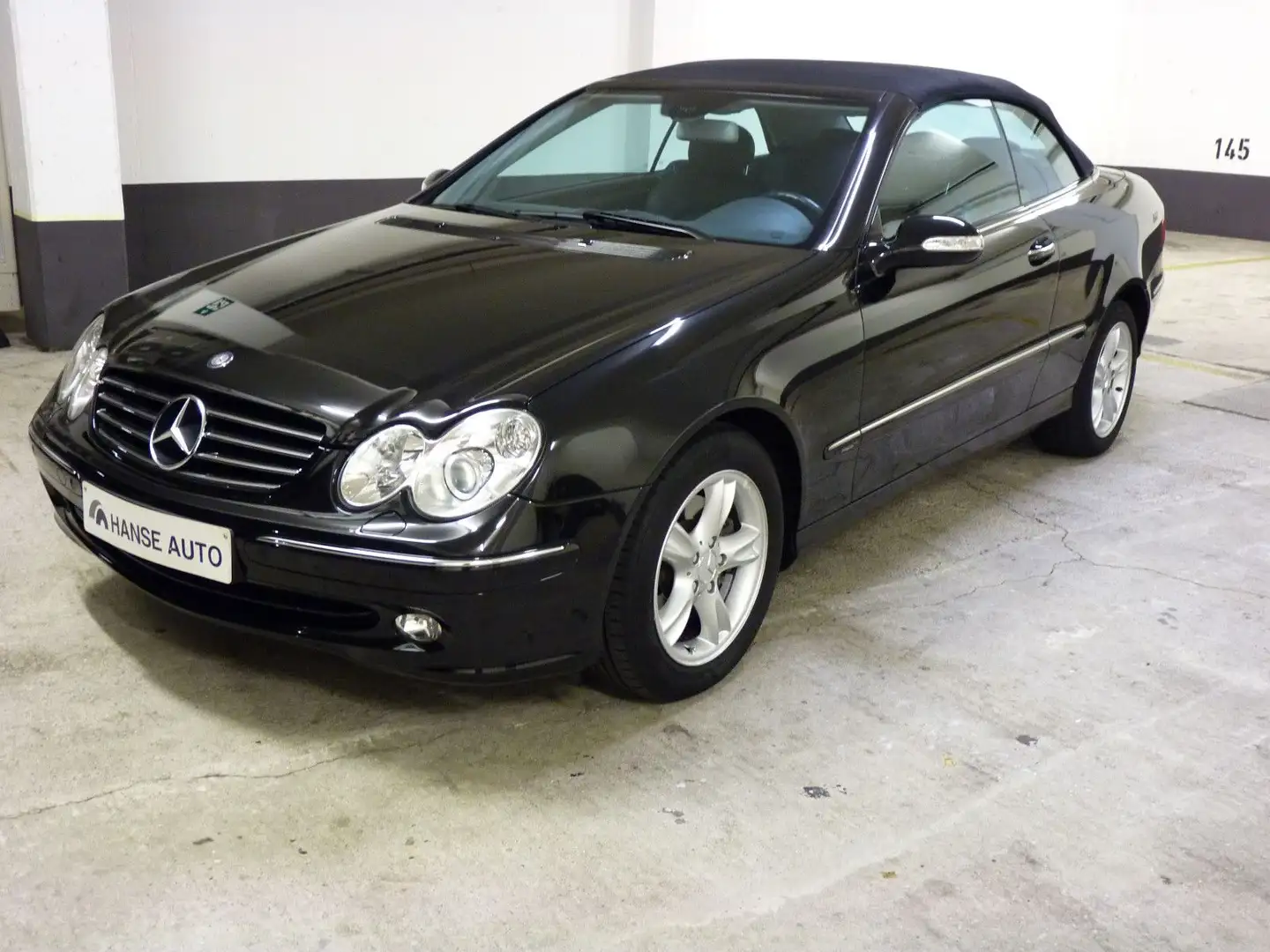 Mercedes-Benz CLK 200 K Aut-AVANTGARDE-Cabrio-Xen.MB Scheckheft Schwarz - 2