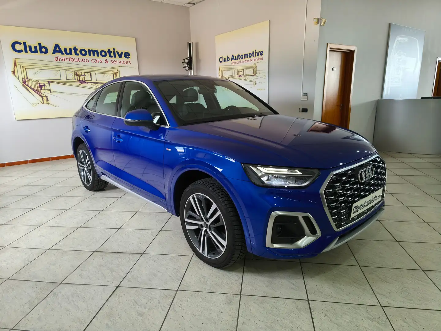 Audi Q5 Q5 Sportback 40 2.0 tdi S line Plus s-tronic quatt Blauw - 1