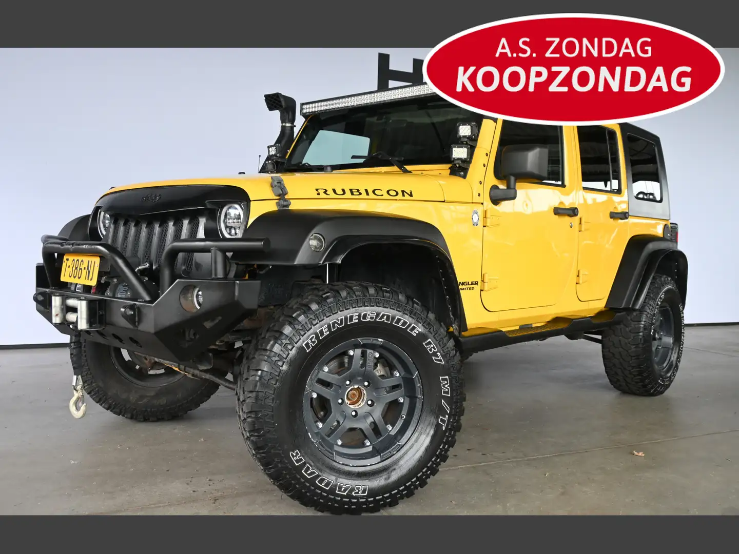 Jeep Wrangler Unlimited 3.8 Rubicon Automaat Airco Cruise contro Jaune - 1