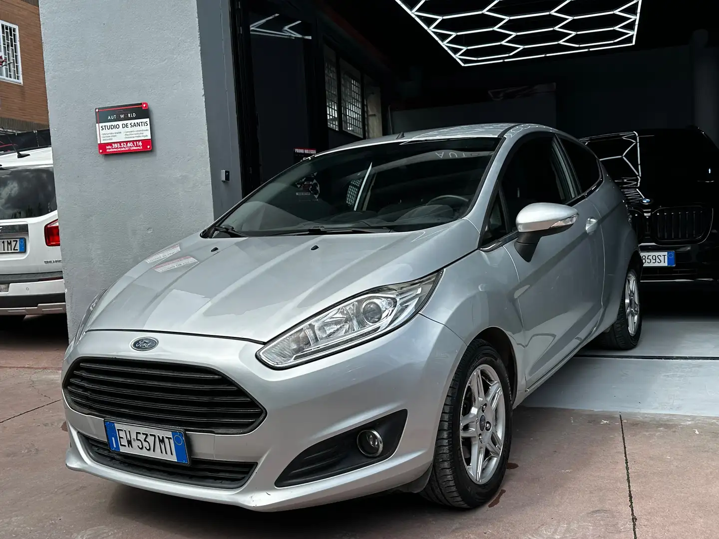 Ford Fiesta 3p 1.6 tdci Titanium Unico proprietario Grigio - 1
