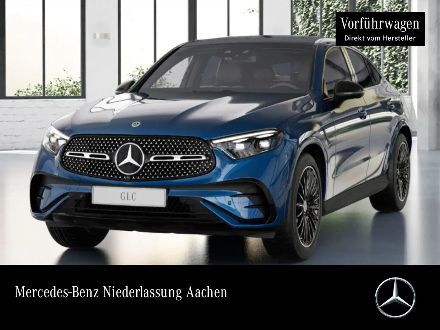Mercedes-Benz GLC 220 d 4M AMG+NIGHT+PANO+360+AHK+BURMESTER+9G Blau - 1