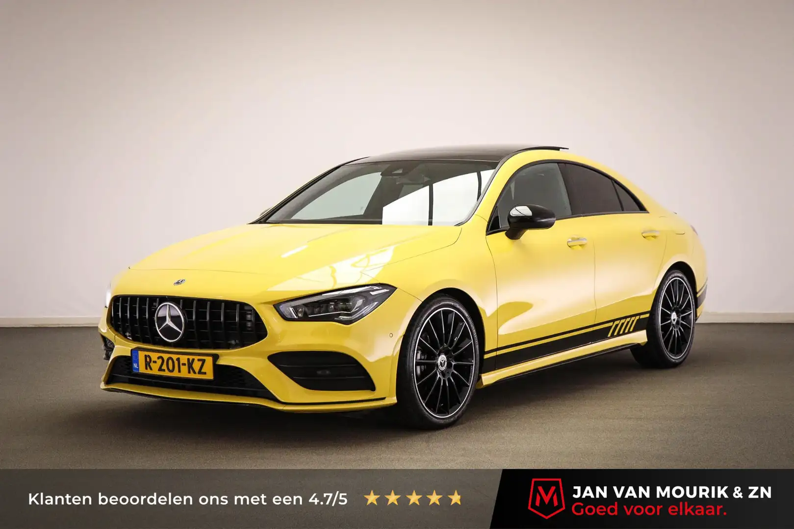 Mercedes-Benz CLA 180 AMG Line | WIDESCREEN | PANORAMADAK | SFEERVERLICH Jaune - 1