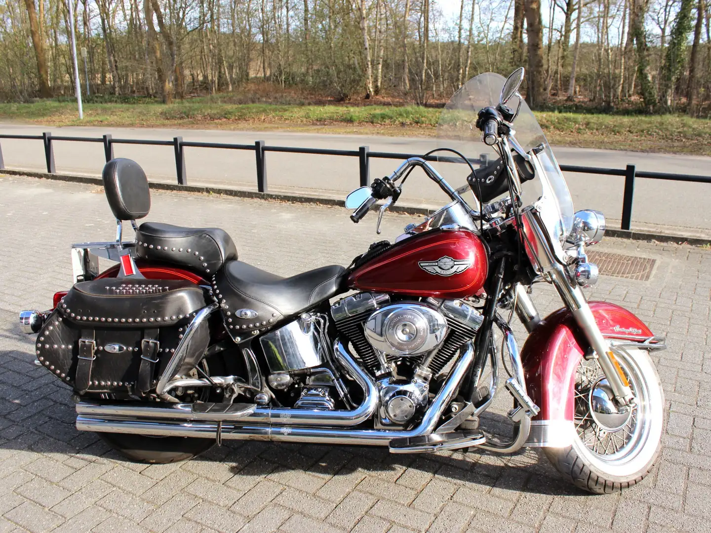 Harley-Davidson Heritage 88 FLSTC Classic 100th Anniversary Rojo - 2