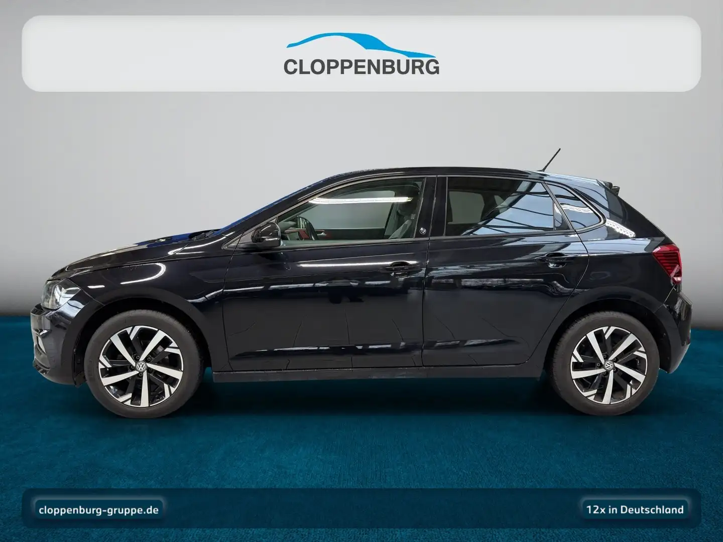 Volkswagen Polo 1.0 TSI Navi+SHZ+HiFi+Klimaaut.+BT+S/S-AT Schwarz - 2