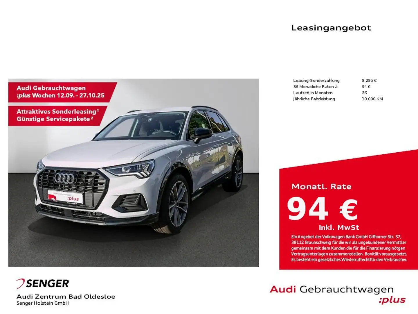 Audi Q3 advanced 35 TFSI Assistenzpaket Navi AHK PDC Weiß - 1