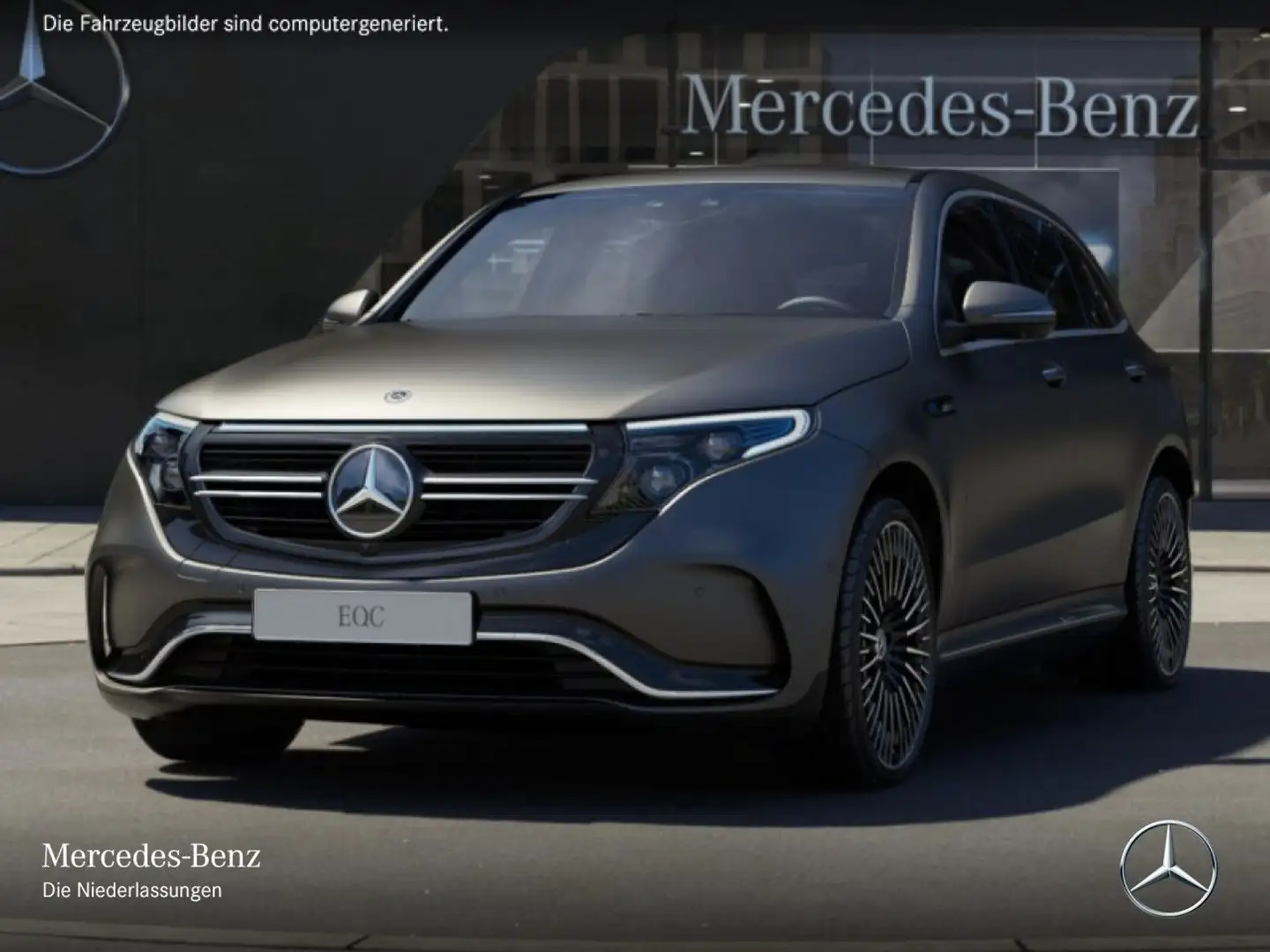 Mercedes-Benz EQC 400 4M AMG+360+AHK+MULTIBEAM+FAHRASS+BURMESTER Grijs - 2