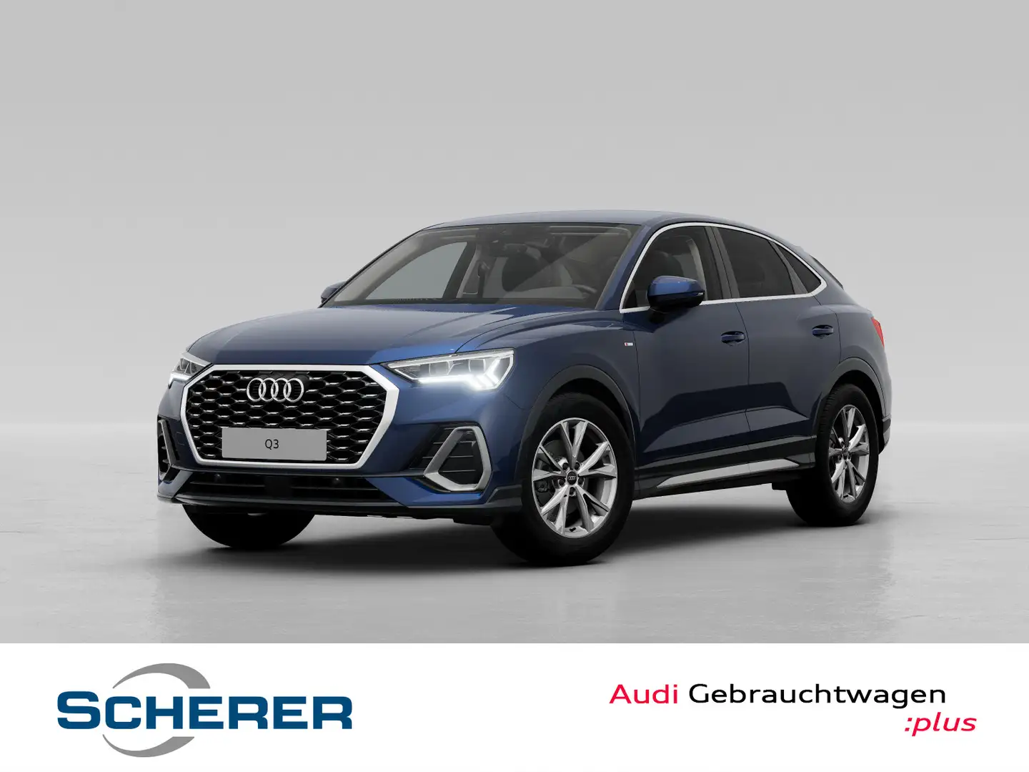 Audi Q3 S line 35 TFSI S-TRONIC AHK NAVI-PL Blau - 1
