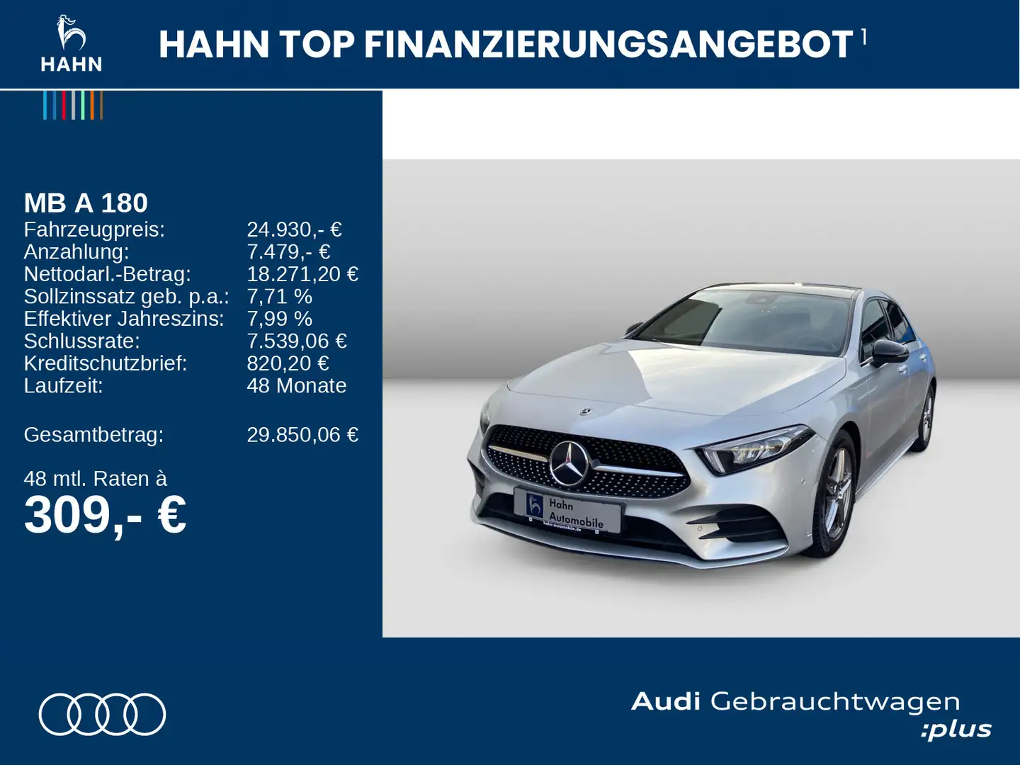 Mercedes-Benz A 180 AMG Line Pano LED Navi Cam GRA Sitzh Zilver - 2