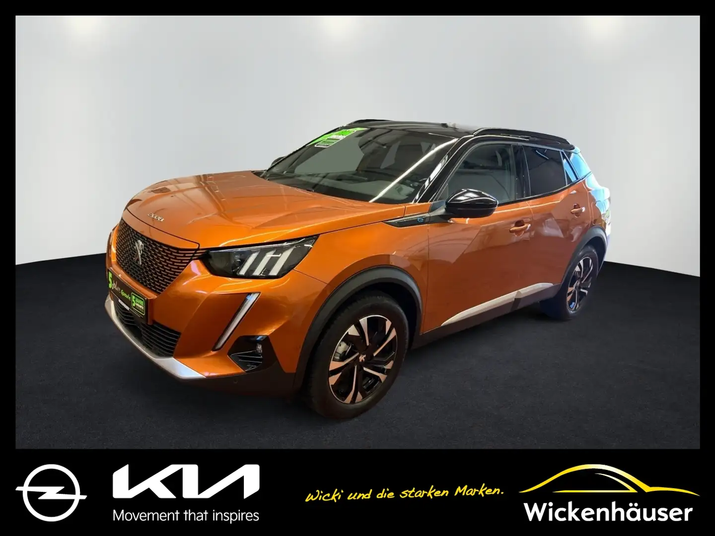 Peugeot 2008 e-136 Elektro GT Navi Kamera TotWinkel Orange - 1