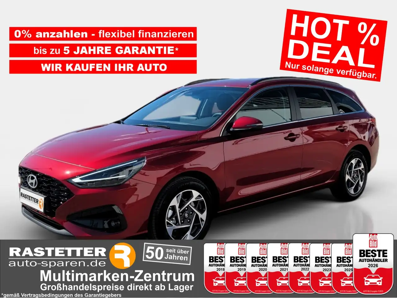 Hyundai i30 Kombi T-GDI 48V DCT 5Jahre+Navi+Kamera+SHZ+Klimaau — Rheinstetten
