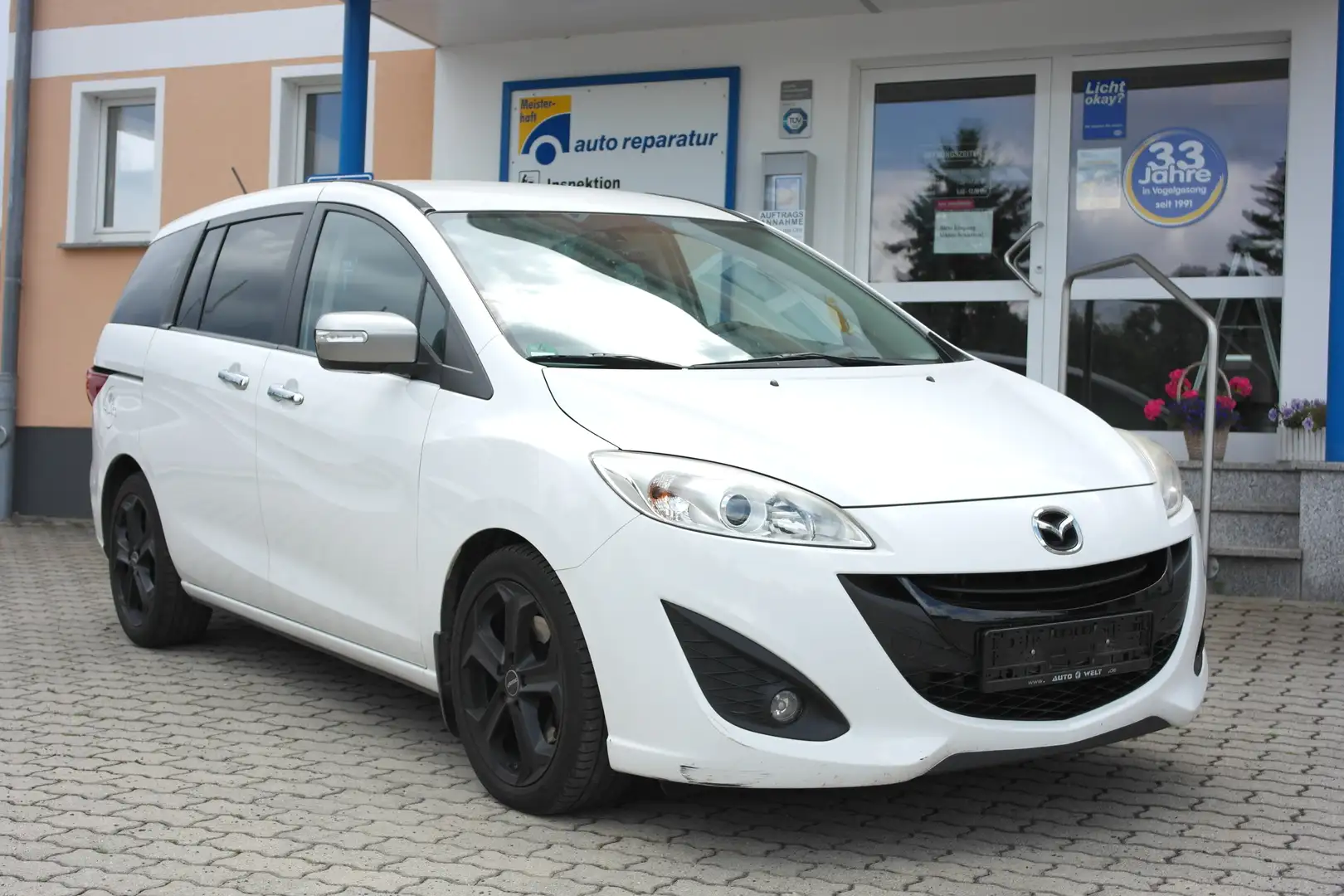 Mazda 5 Sendo, Klimaautomatik, Kompressionsverlust Alb - 1