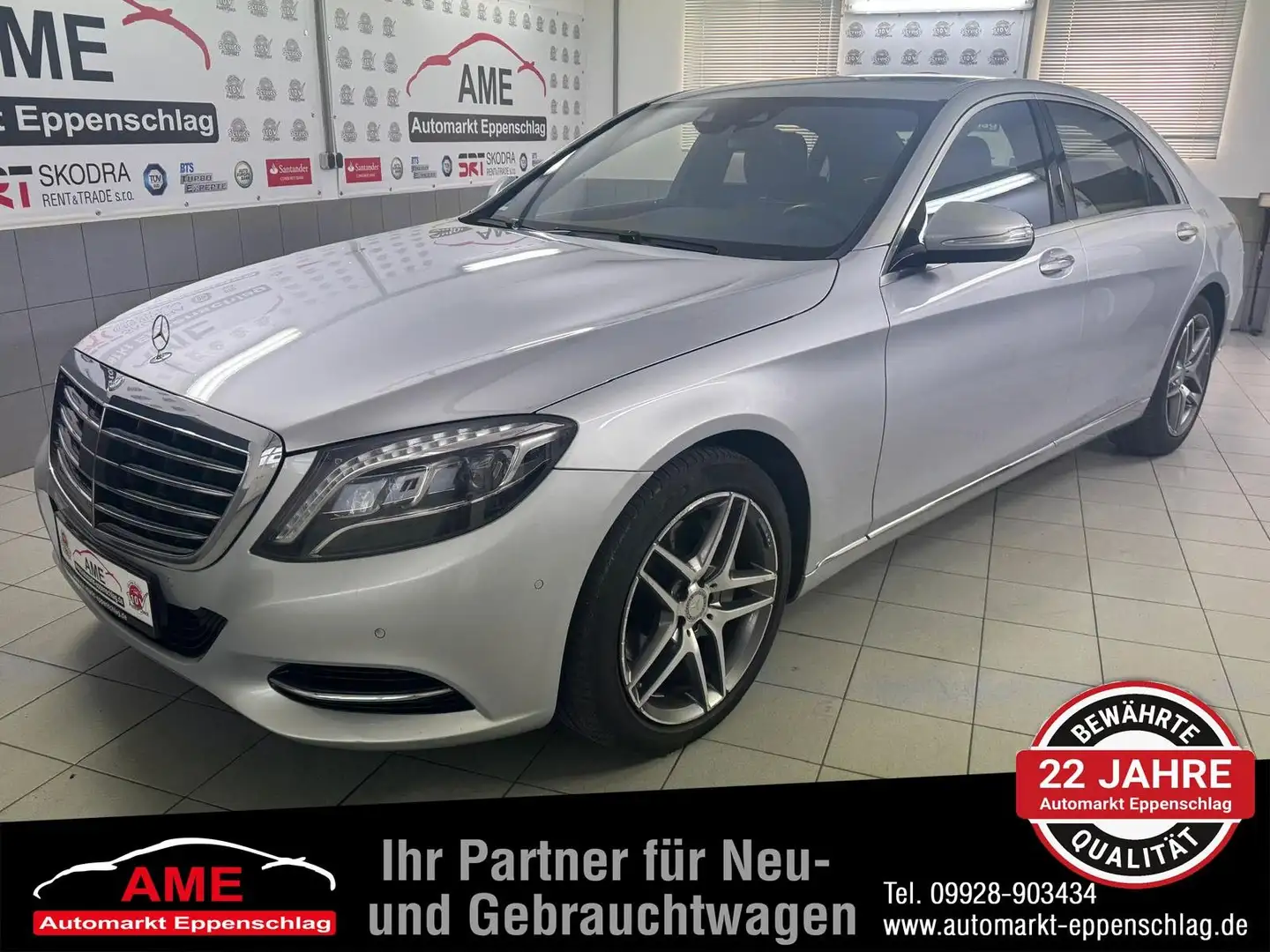 Mercedes-Benz S 350 d 4Matic Lang *Burmester|Fond TV|Distronic* Argent - 1