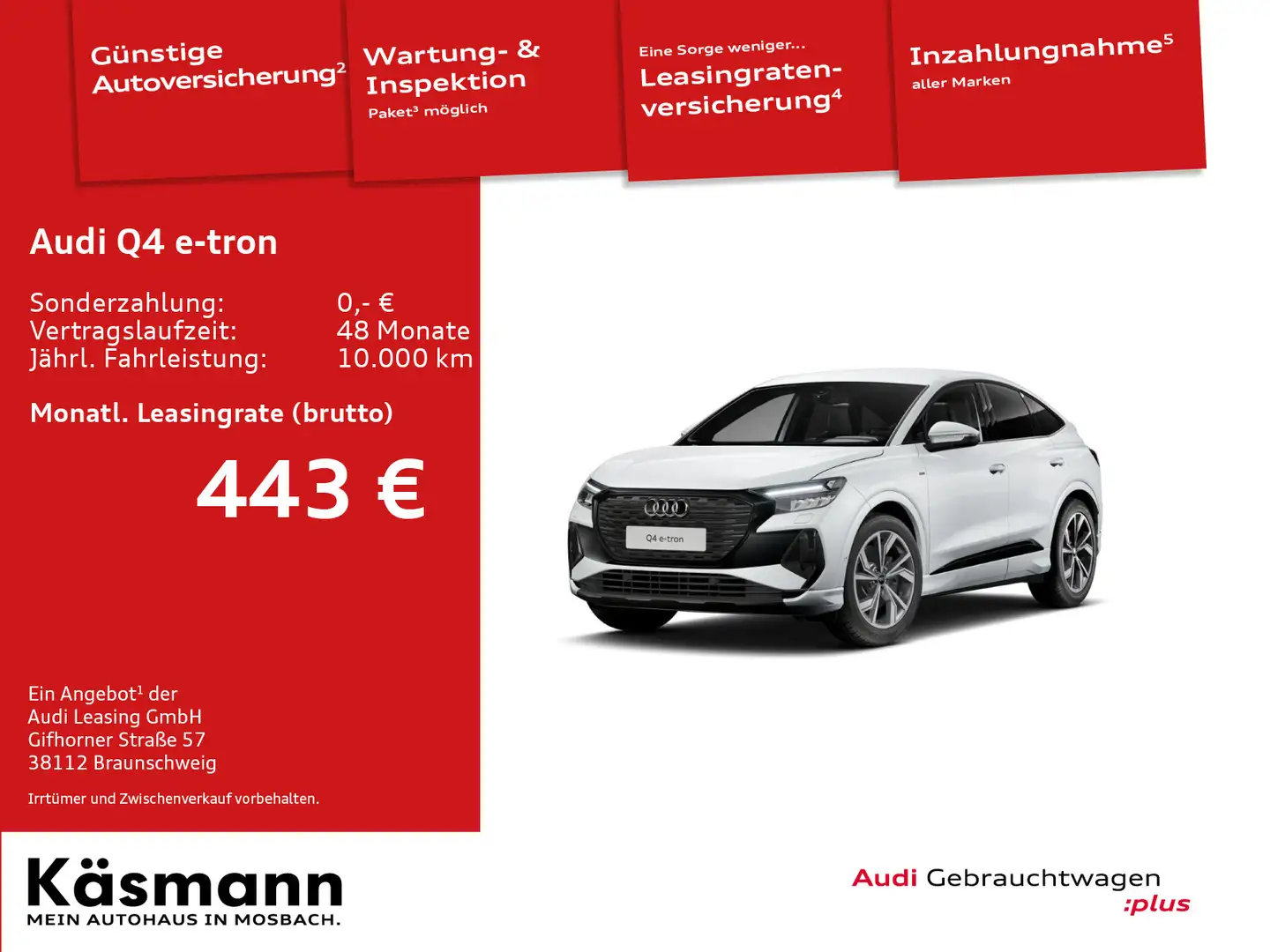 Audi Q4 e-tron Sportback 45 2x S line 360° HUD ACC Weiß - 2