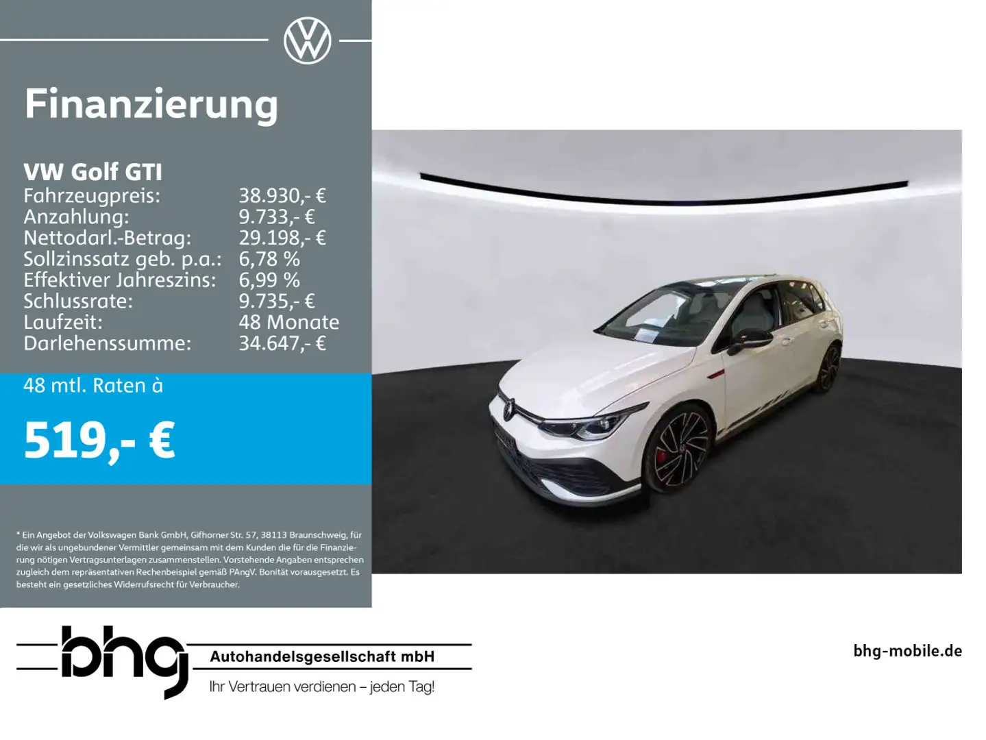 Volkswagen Golf GTI 2.0 TSI DSG CLUBSPORT Weiß - 1
