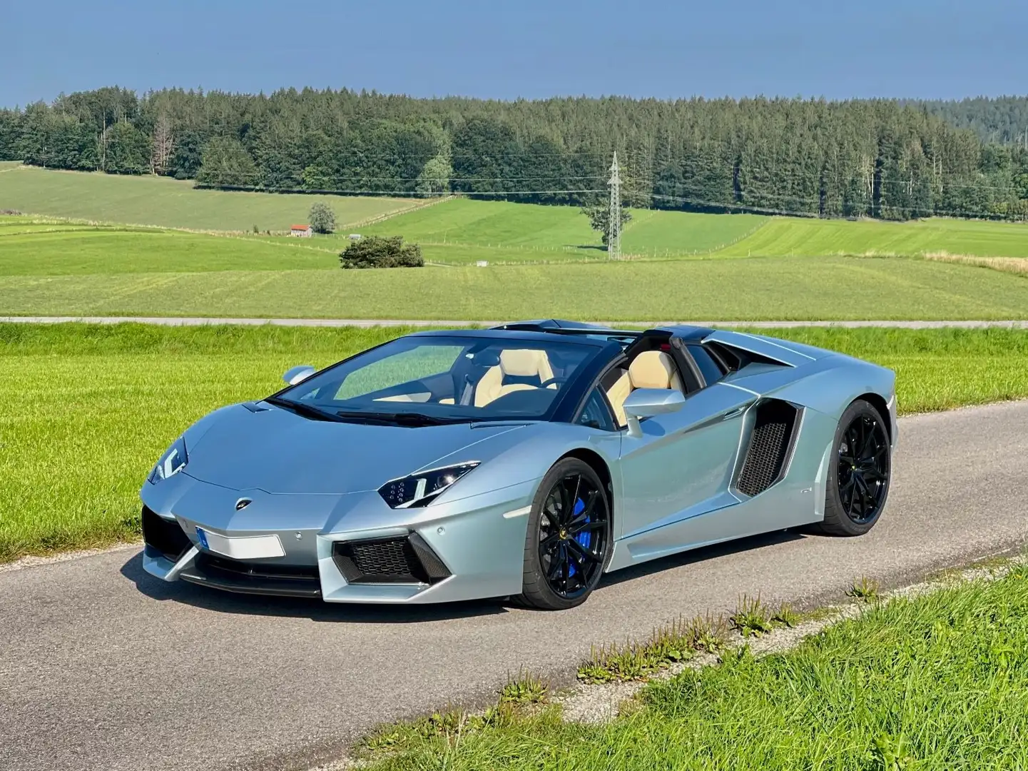Lamborghini Aventador LP 700-4 Roadster*10 x Service*CARBON* Blau - 1