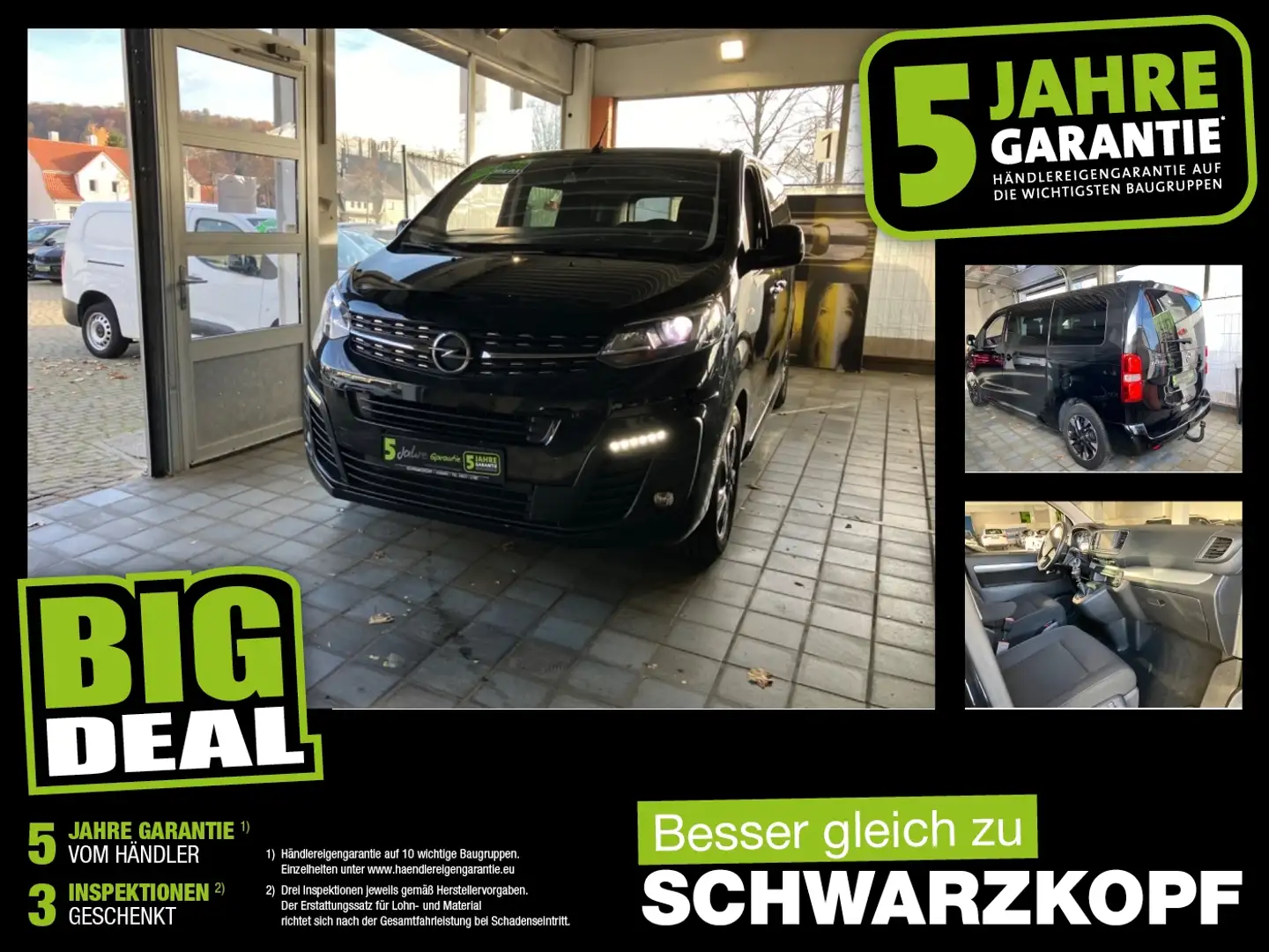 Opel Zafira Life 2.0D Fin. ab 2,99% Navi,HeadUpDisplay Noir - 1