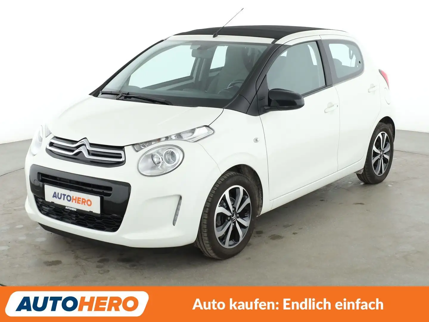 Citroen C1 1.0 VTi Shine Aut.*CAM*SHZ*ALU*KLIMA* Weiß - 1
