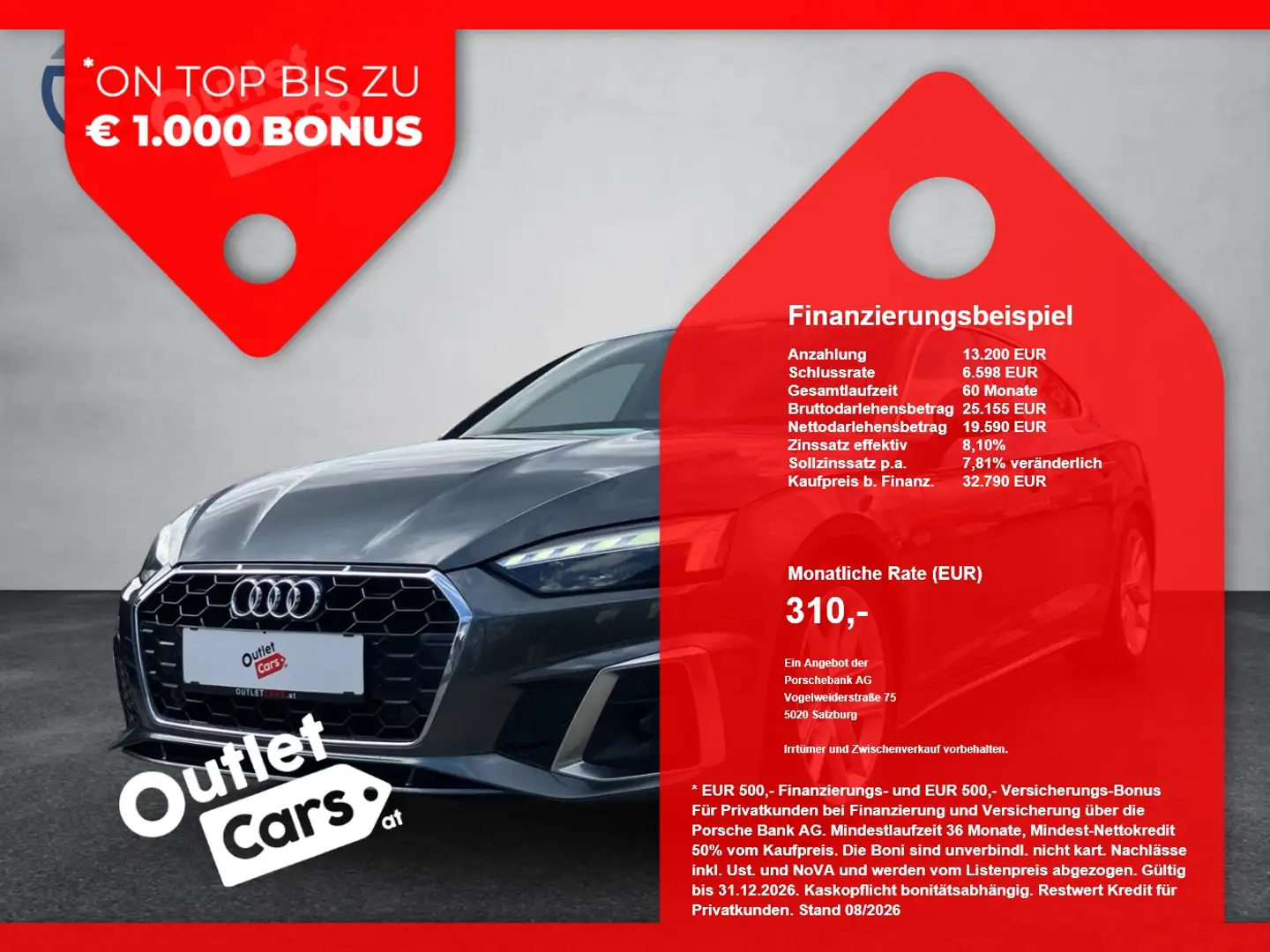 Audi A5 SB 35 TDI S-Line Aut. MATRIX+B&O+LEDER+ASSIST Grau - 1