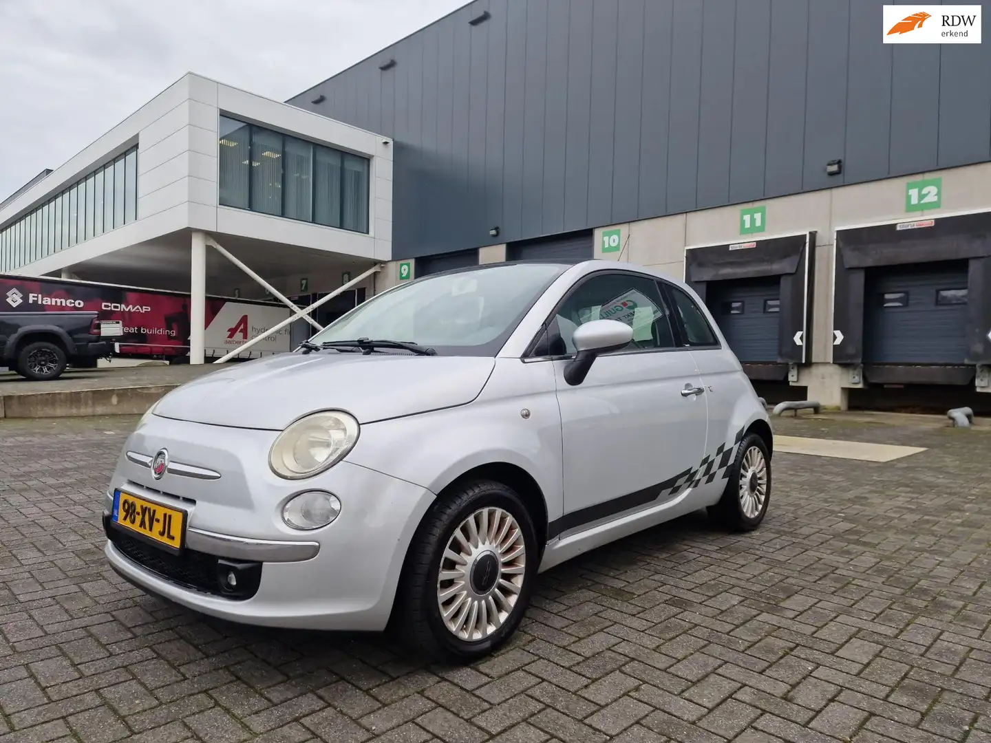 Fiat 500 1.4-16V Pop AIRCO PANORAMA SPORTLOOK Grijs - 1