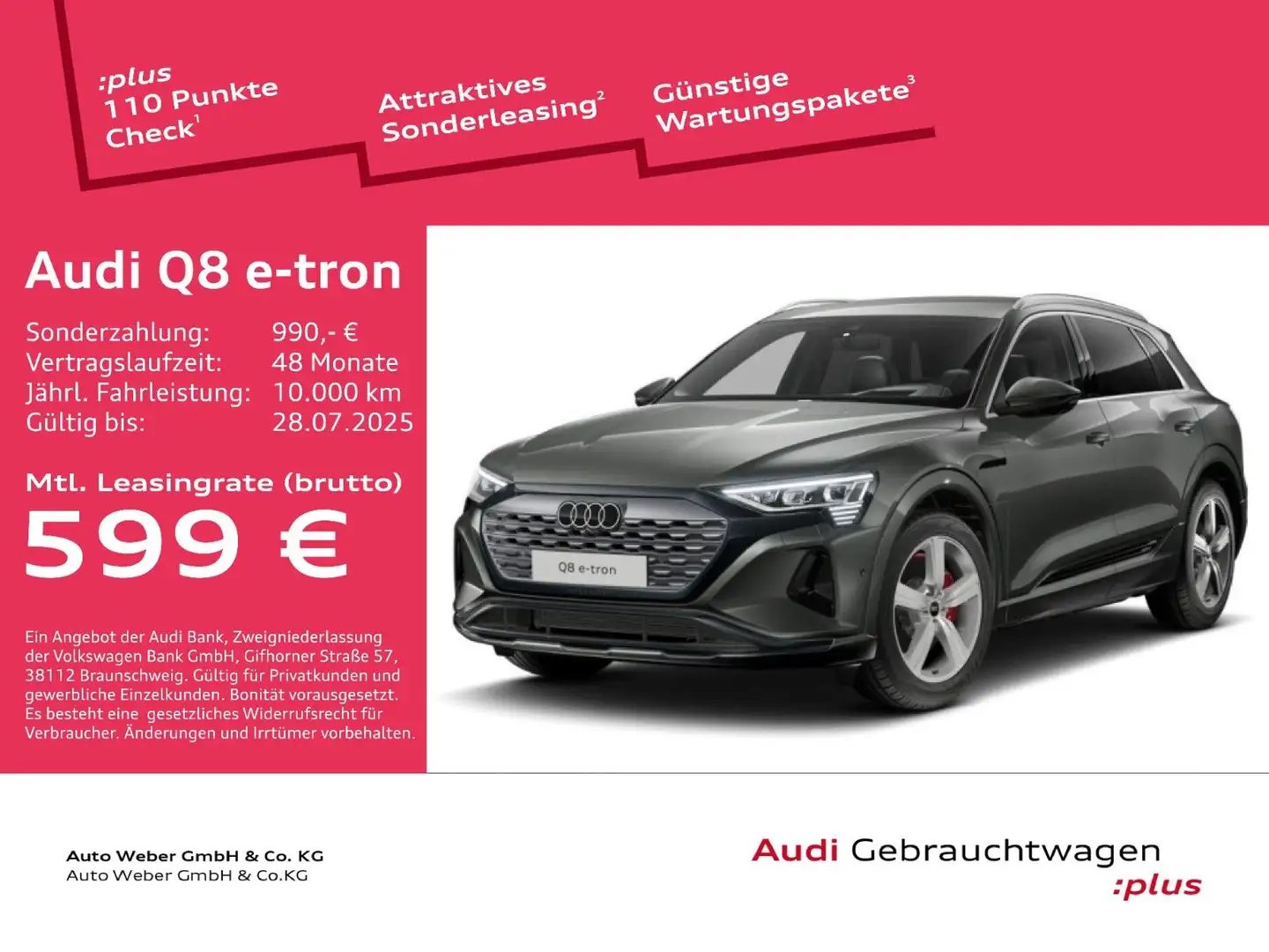 Audi Q8 e-tron 55 qu HuD REMOTE 360° MEMORY MATRIX Grau - 1